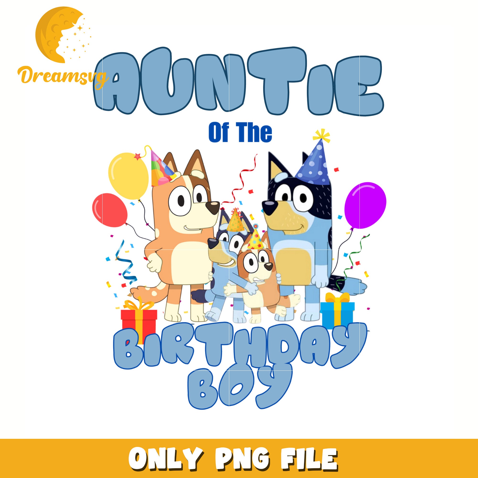 Auntie bluey characters of the birthday boy png, bluey png, bluey toys png
