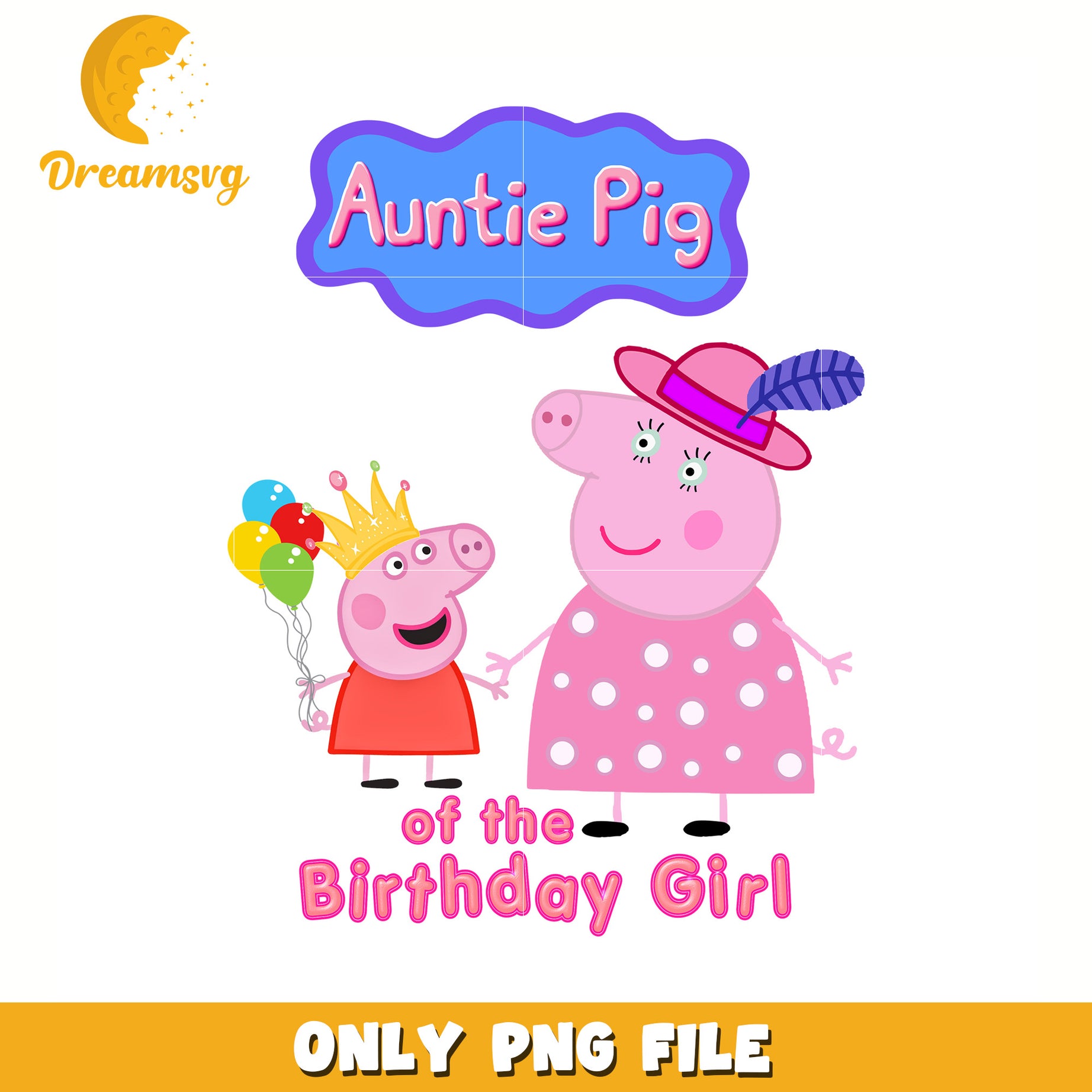 Autie pig of the birthday girl png, peppa pig cartoon png, peppa pig png