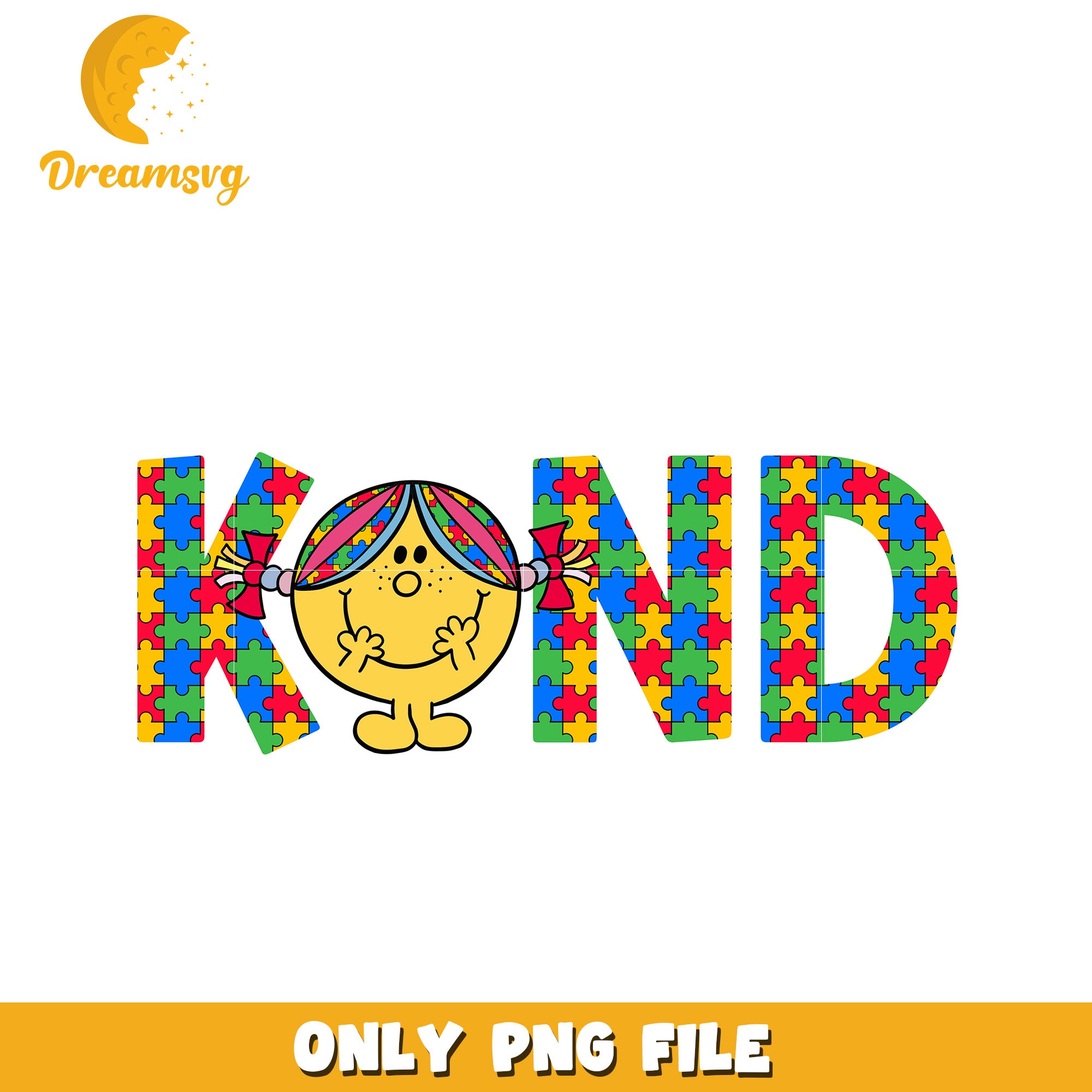 Autism Puzzle Piece Kind PNG – DreamSVG Store