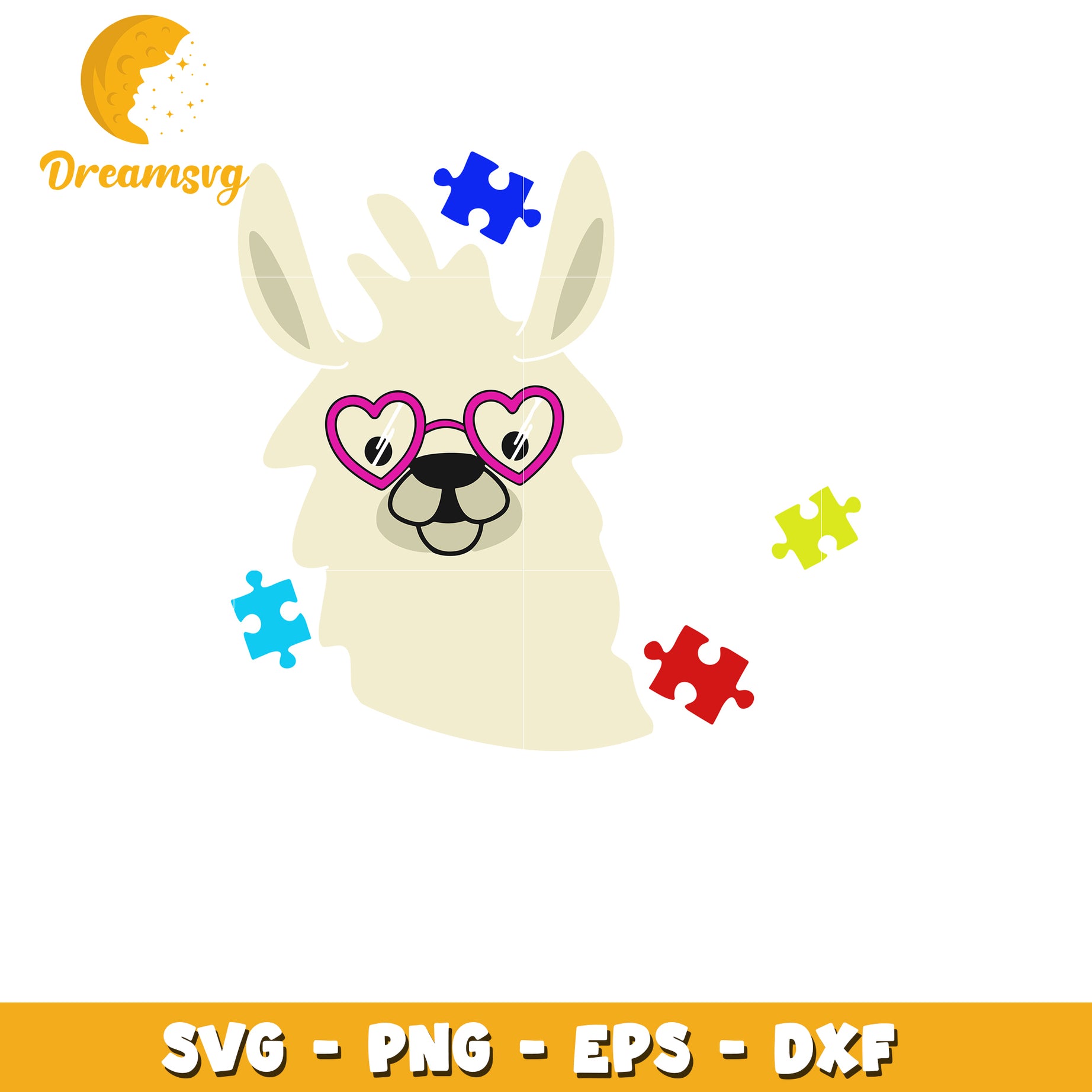 Autism awareness llama svg, llama autism svg, autism svg