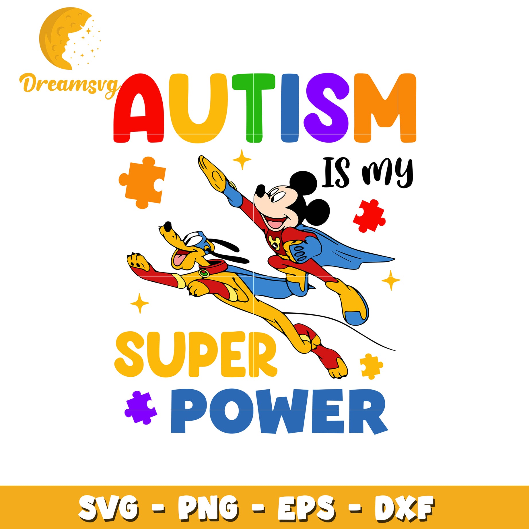 Autism is my super power svg, mickey svg, autism wareness svg ...