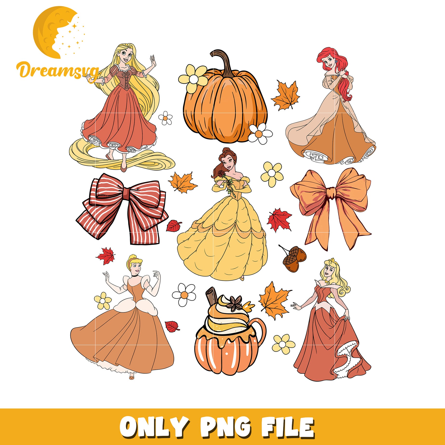 Autumn Princesses PNG Clipart