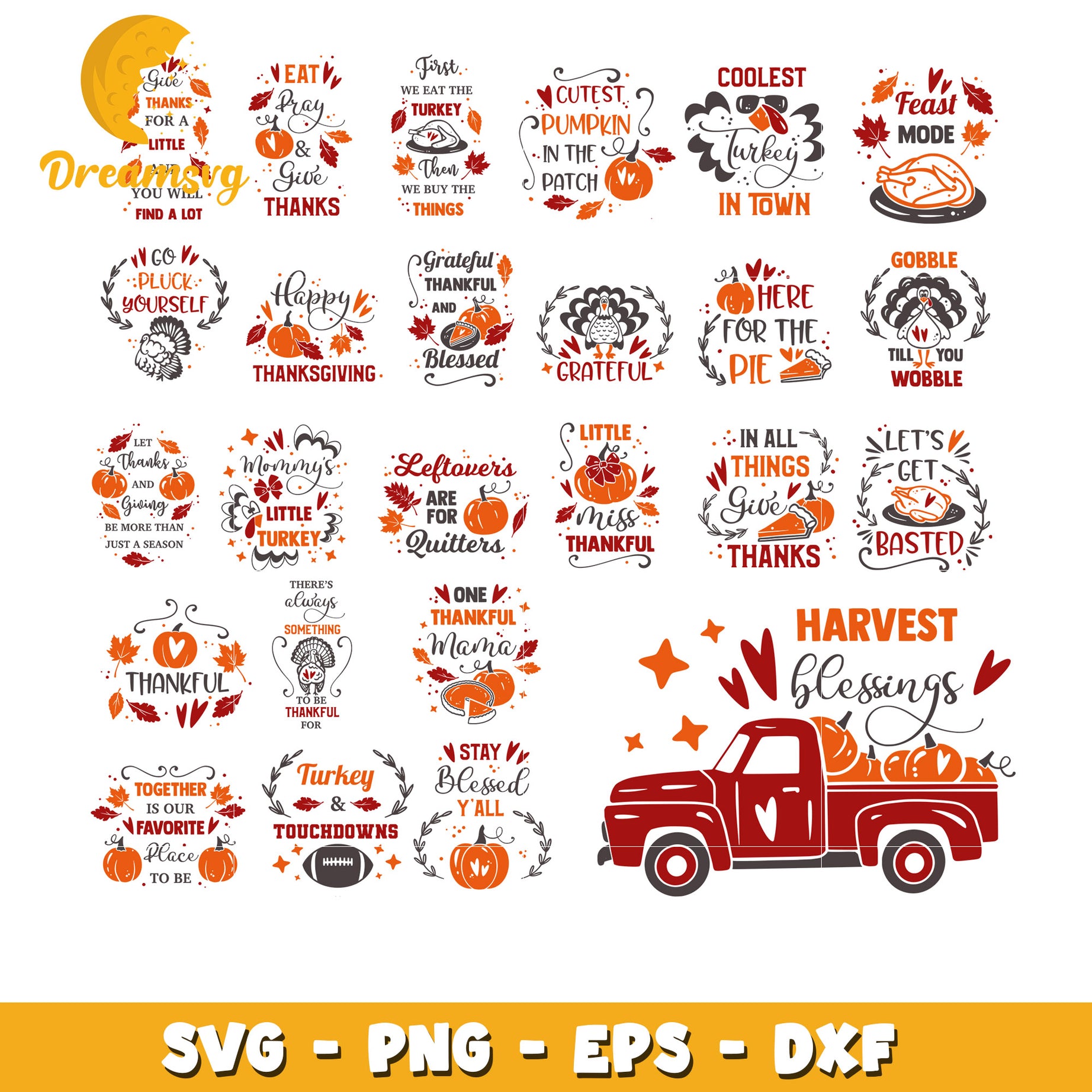 Cutest pumpkin in the patch bundle svg, happy thanksgiving svg