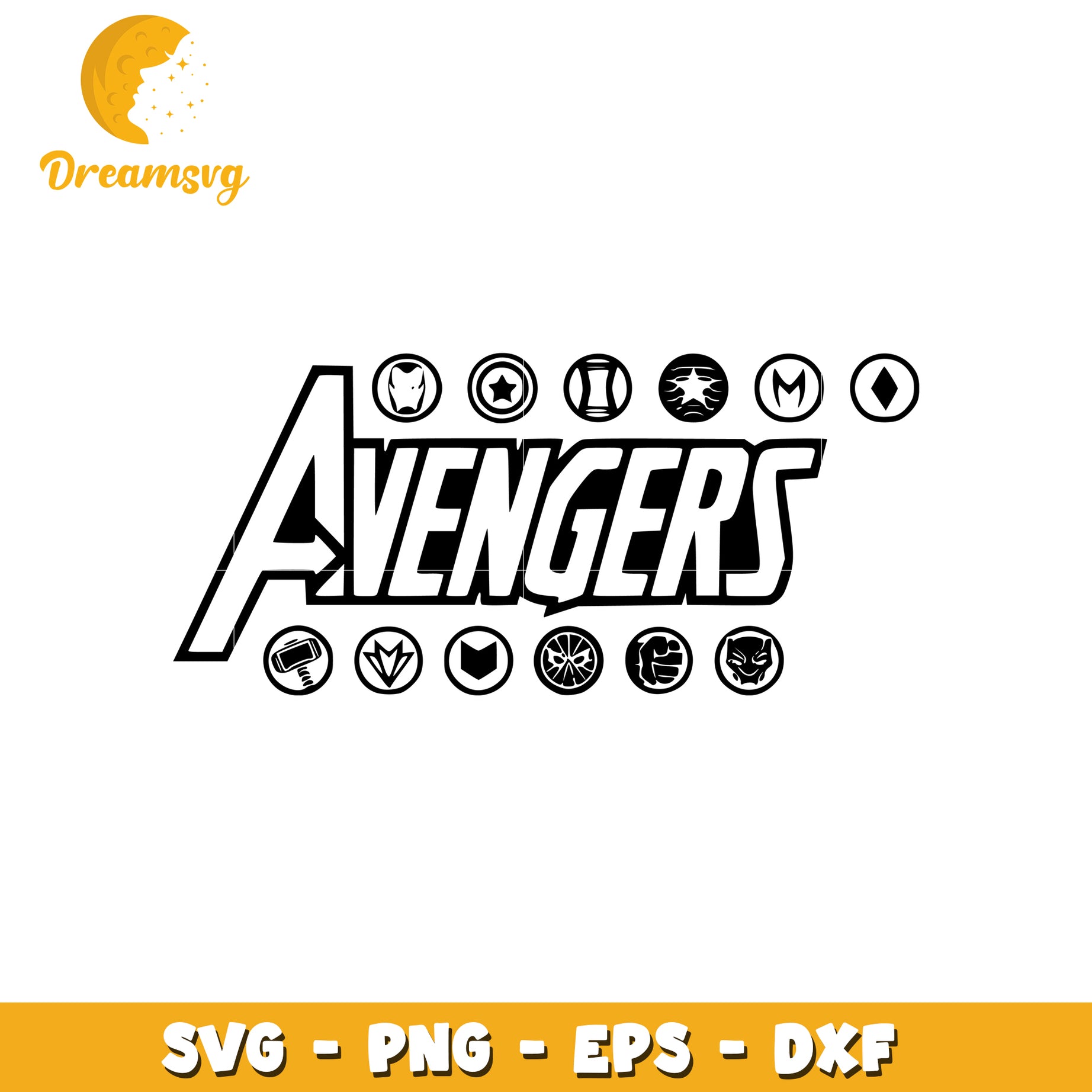 Avengers SVG Cut Files Bundle