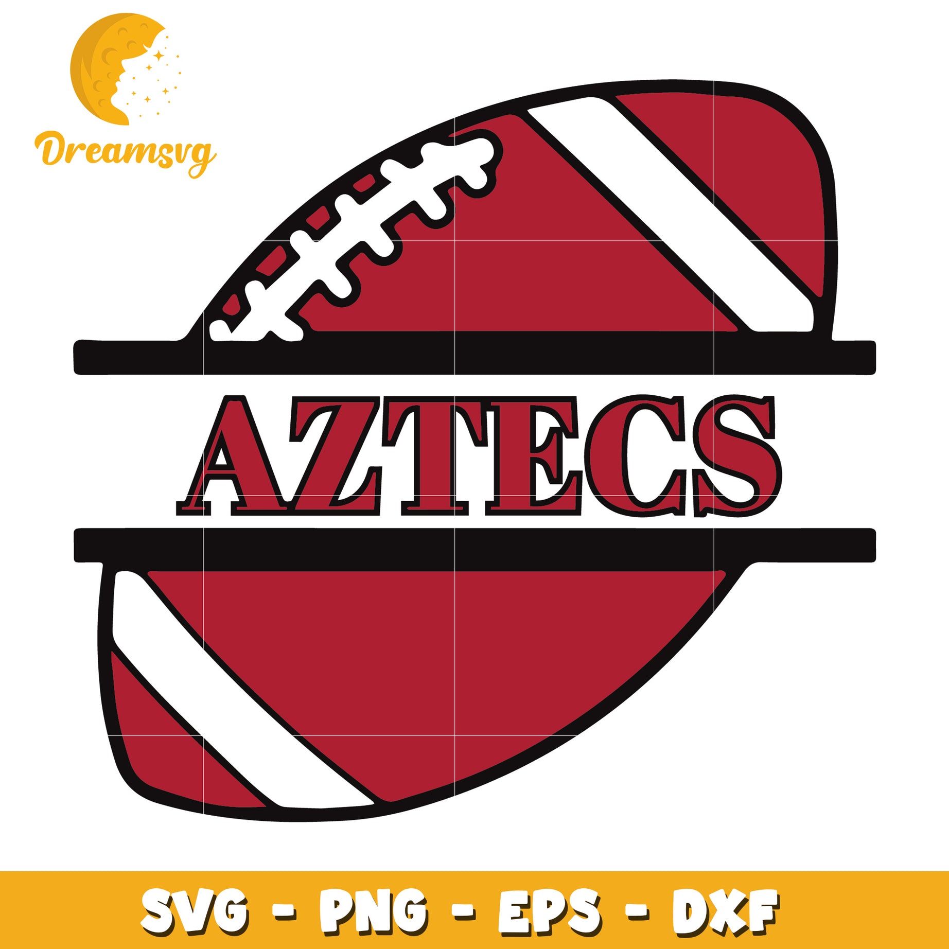 Aztecs Football SVG PNG EPS DXF Cut File