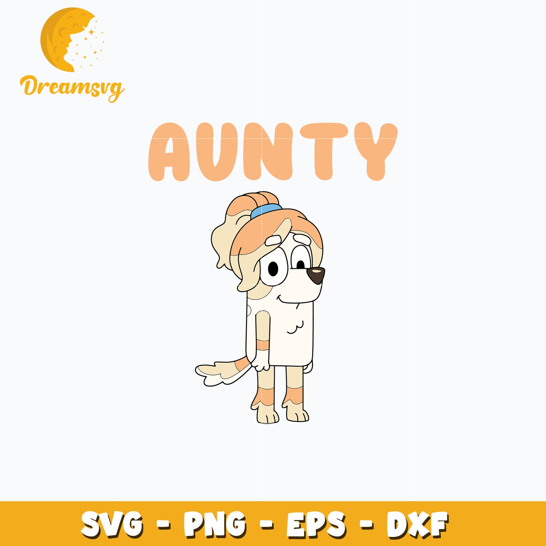 Bluey Aunty Frisky svg