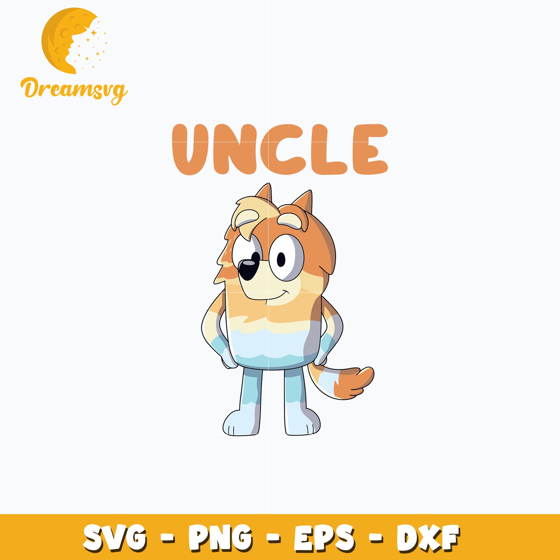 Bluey uncle Radley svg