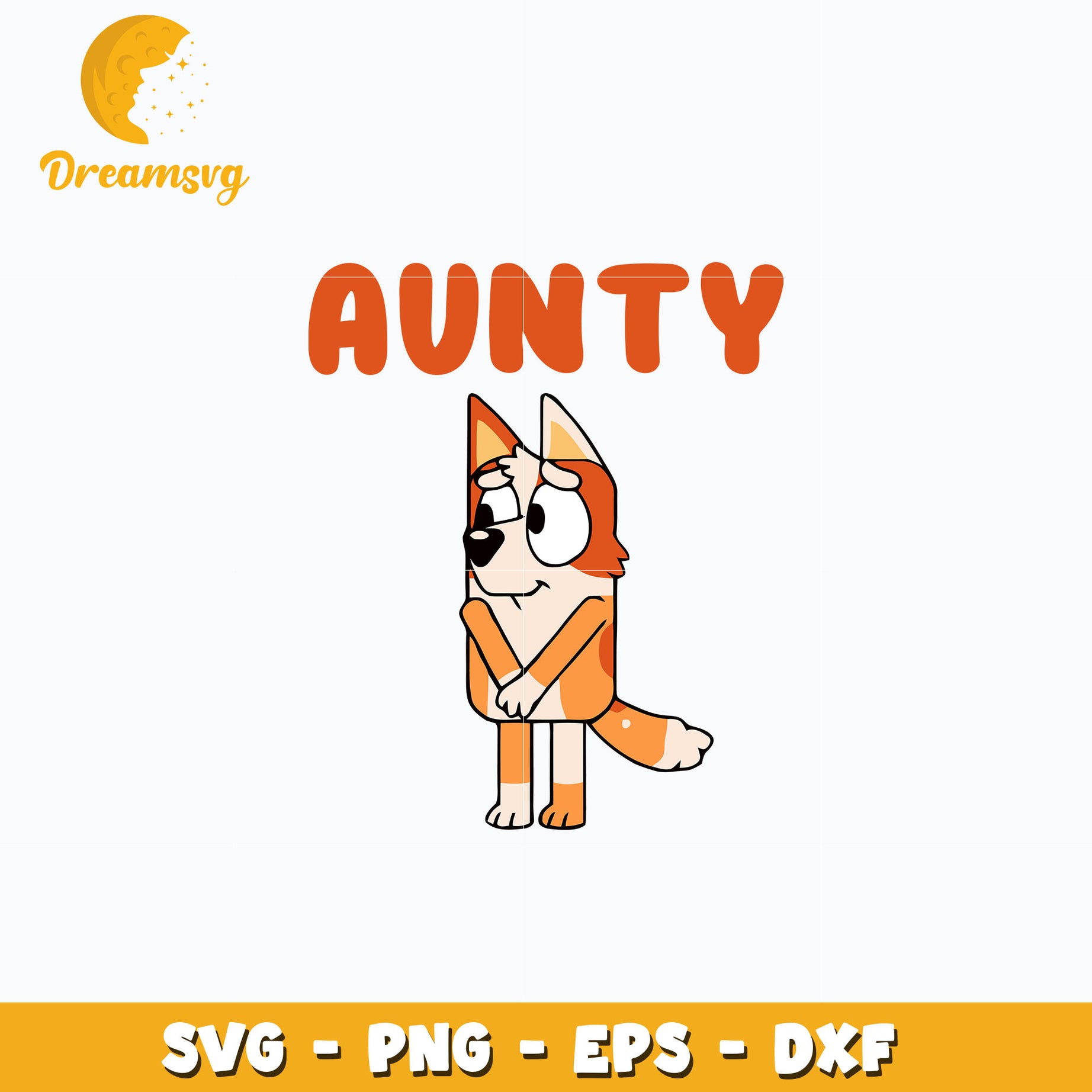 Bluey aunty cartoon svg