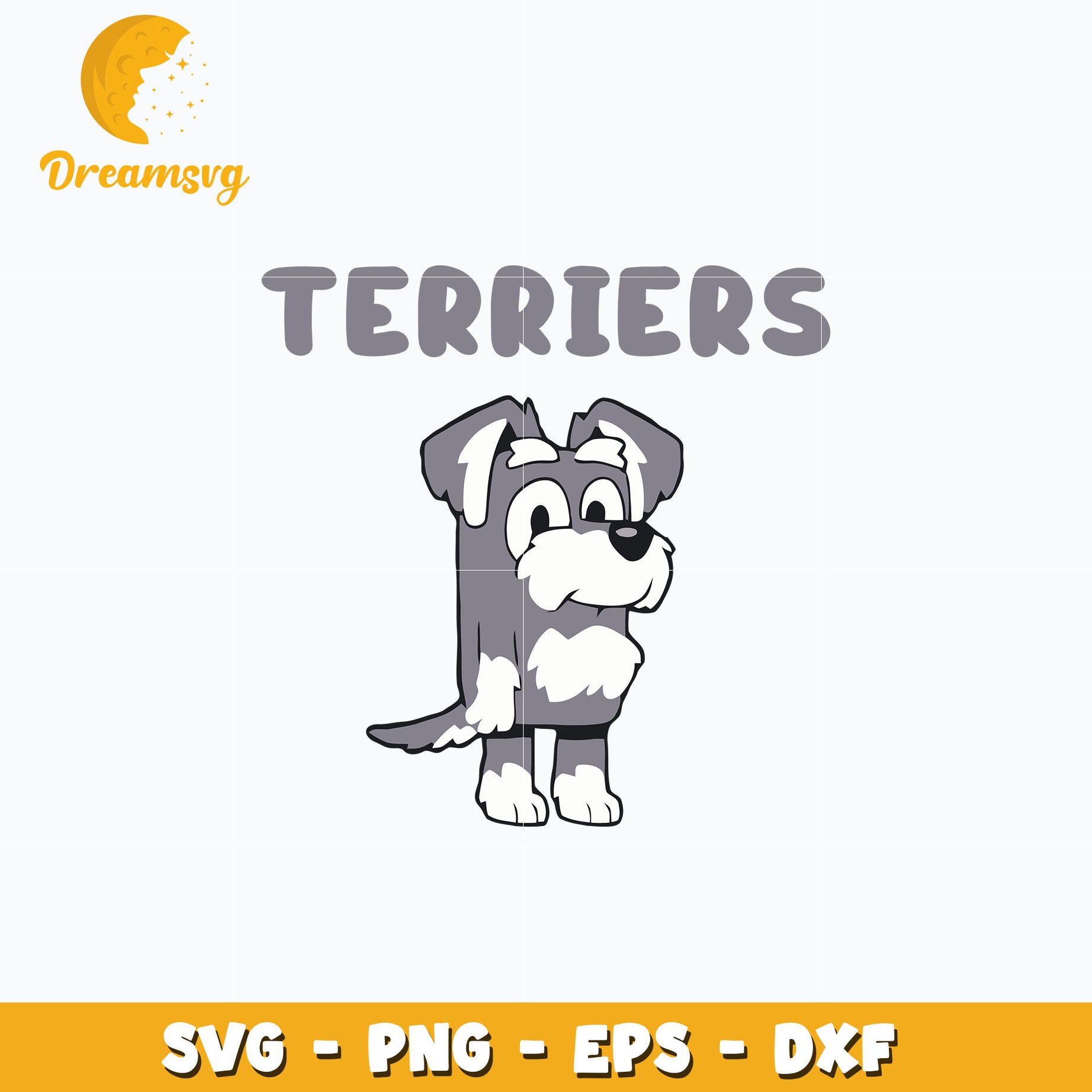 Bluey cartoon Terriers svg