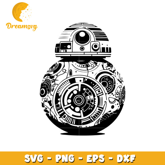 BB8 Droid SVG PNG EPS DXF Cut File