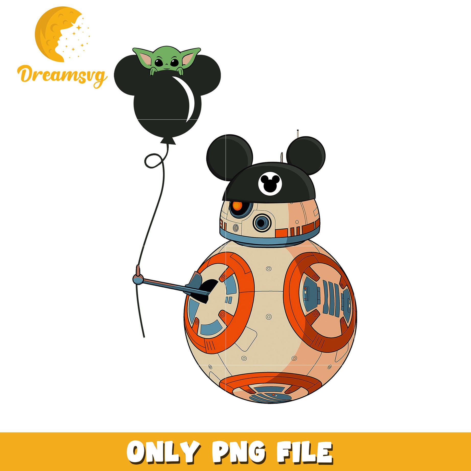 BB8 Mickey Mouse PNG