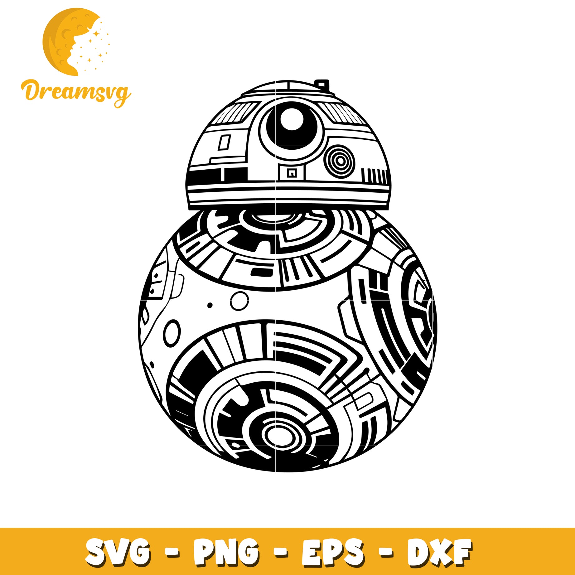 BB8 SVG Cut File Robot Droid