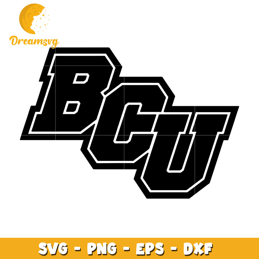 BCU Logo SVG Design Perfect for Custom Crafts and Projects