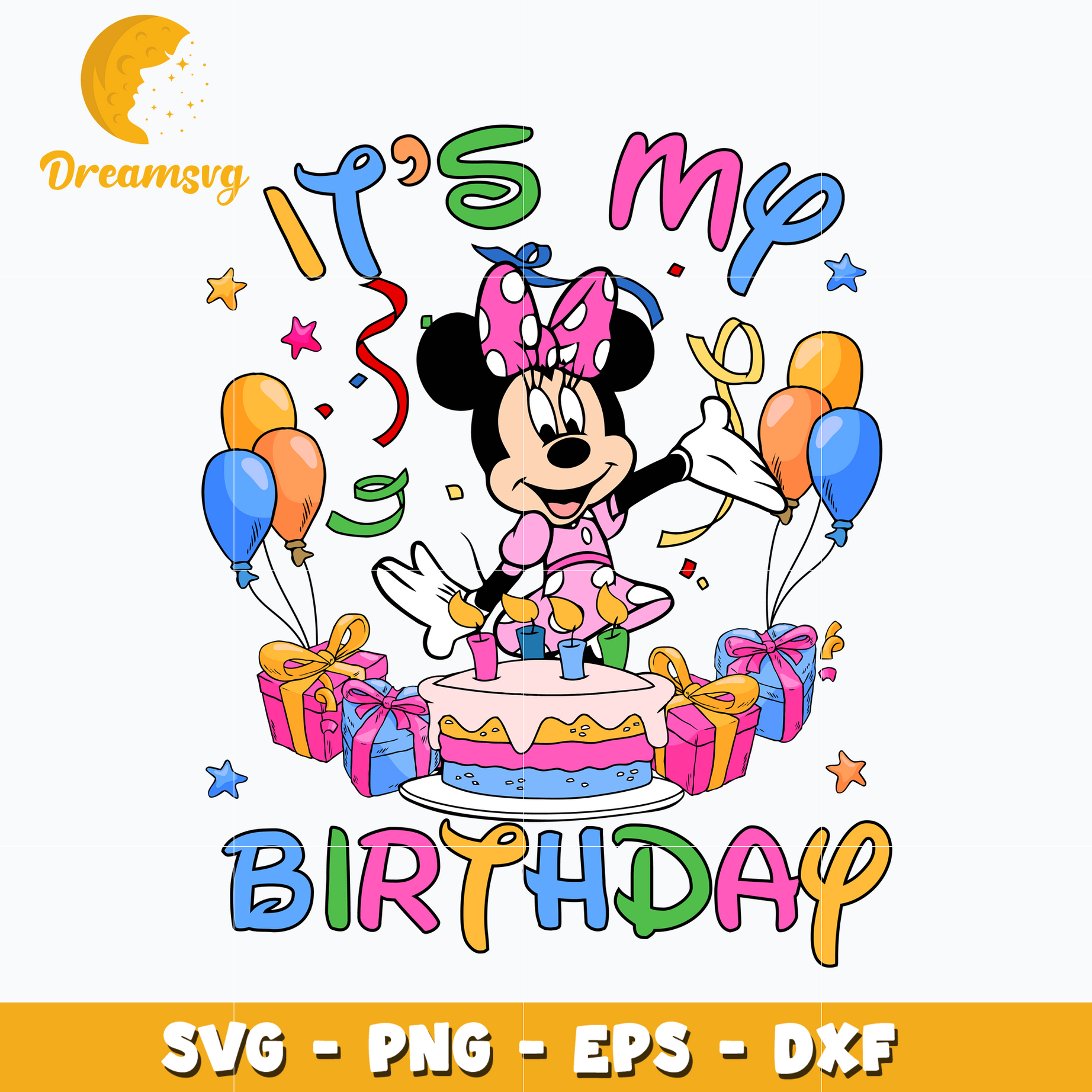 Minnie disney it's my birthday svg