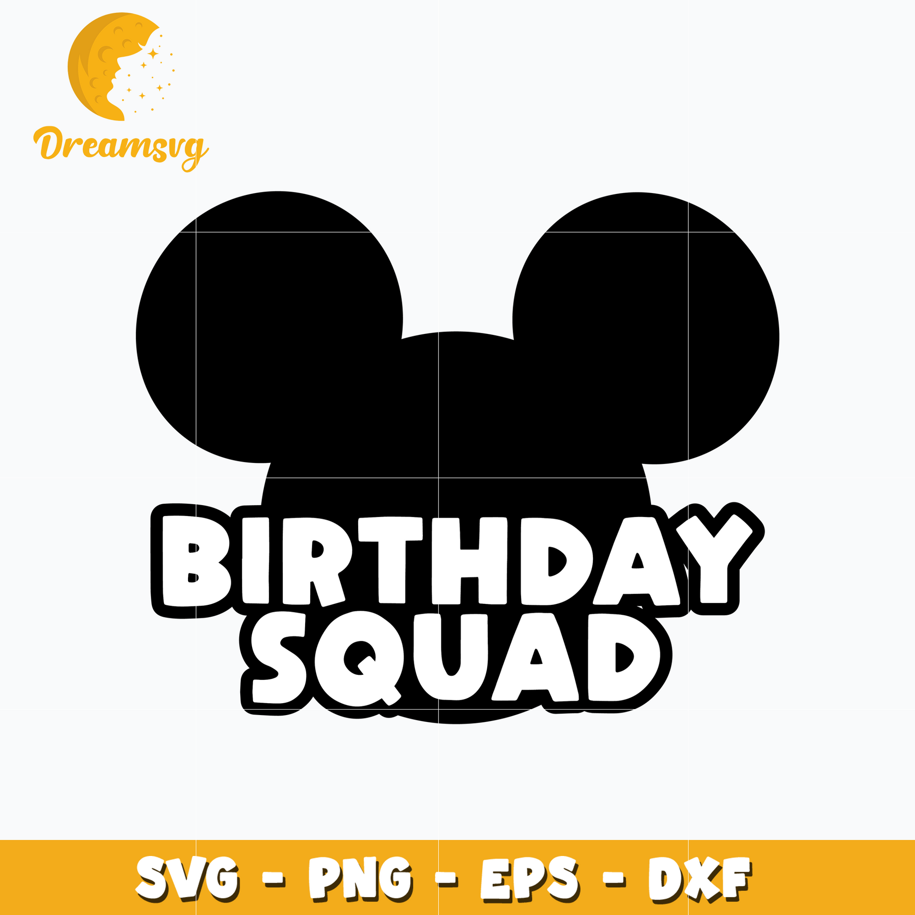 Mickey disney birthday squad svg