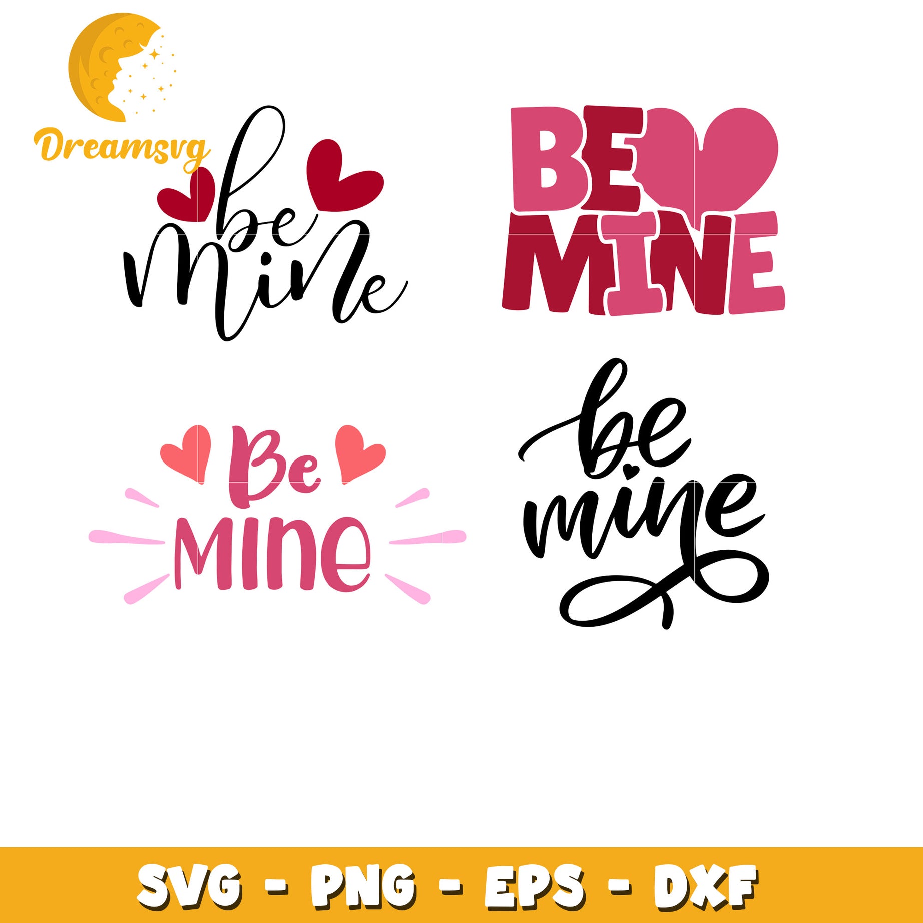 Be mine bundle svg, Hand lettering valentines day love Svg