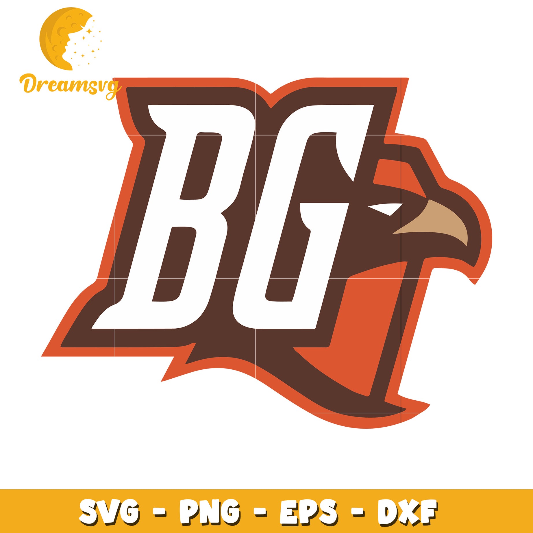 BG Eagle Mascot SVG PNG EPS DXF