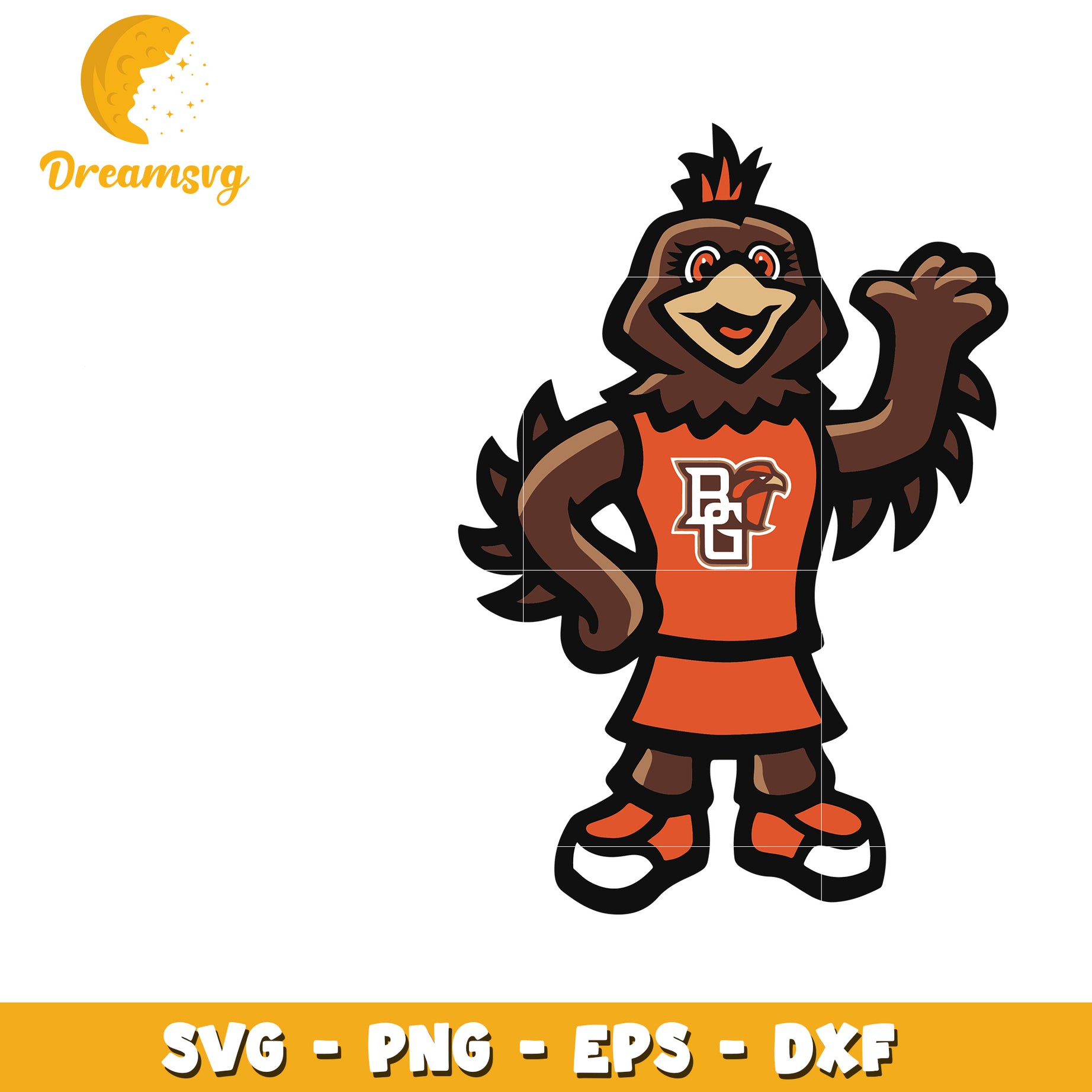 BG Falcon Mascot SVG PNG EPS DXF
