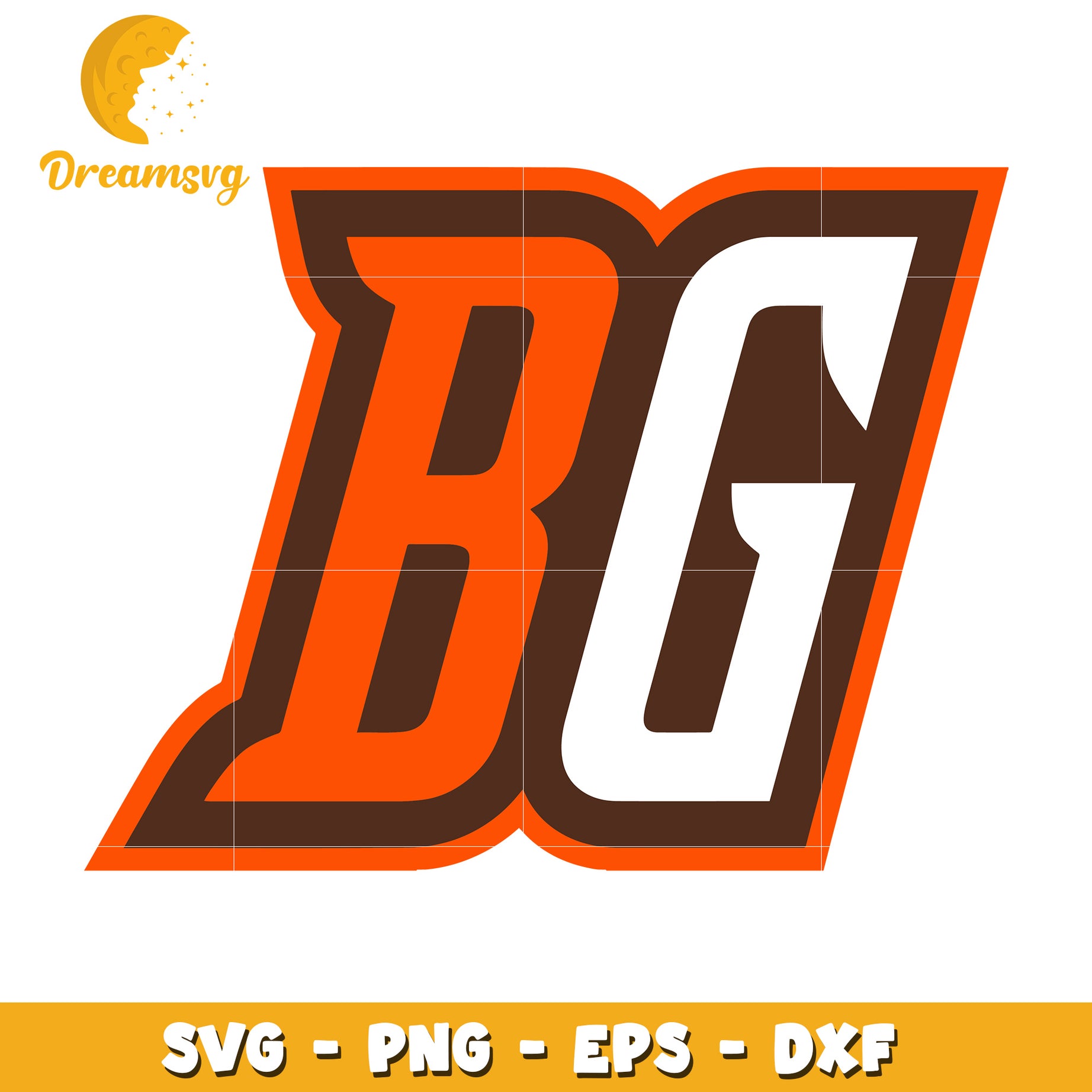 BG Monogram SVG Cut File