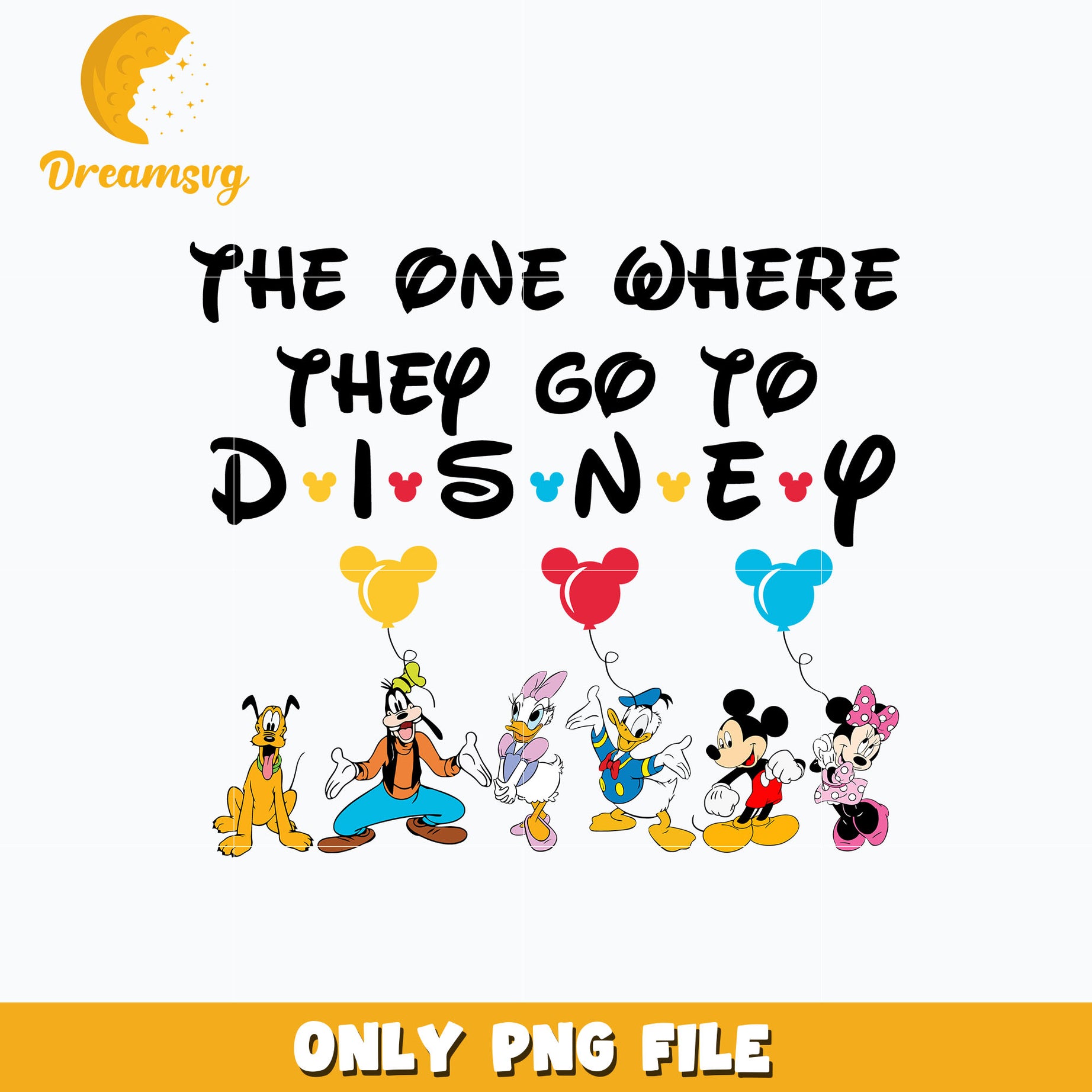 Mickey friends go to disney png