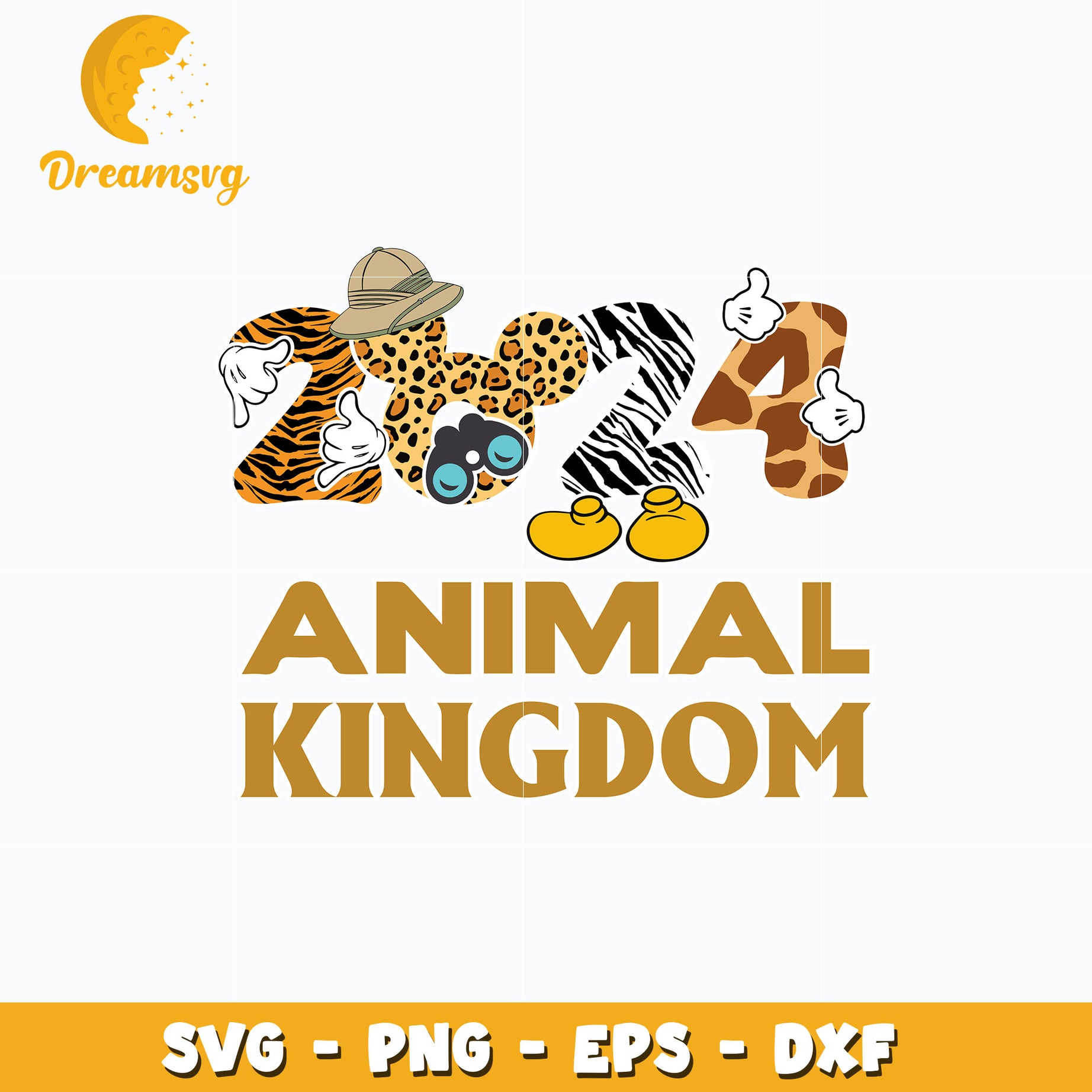 Mickey animal kingdom 2024 svg