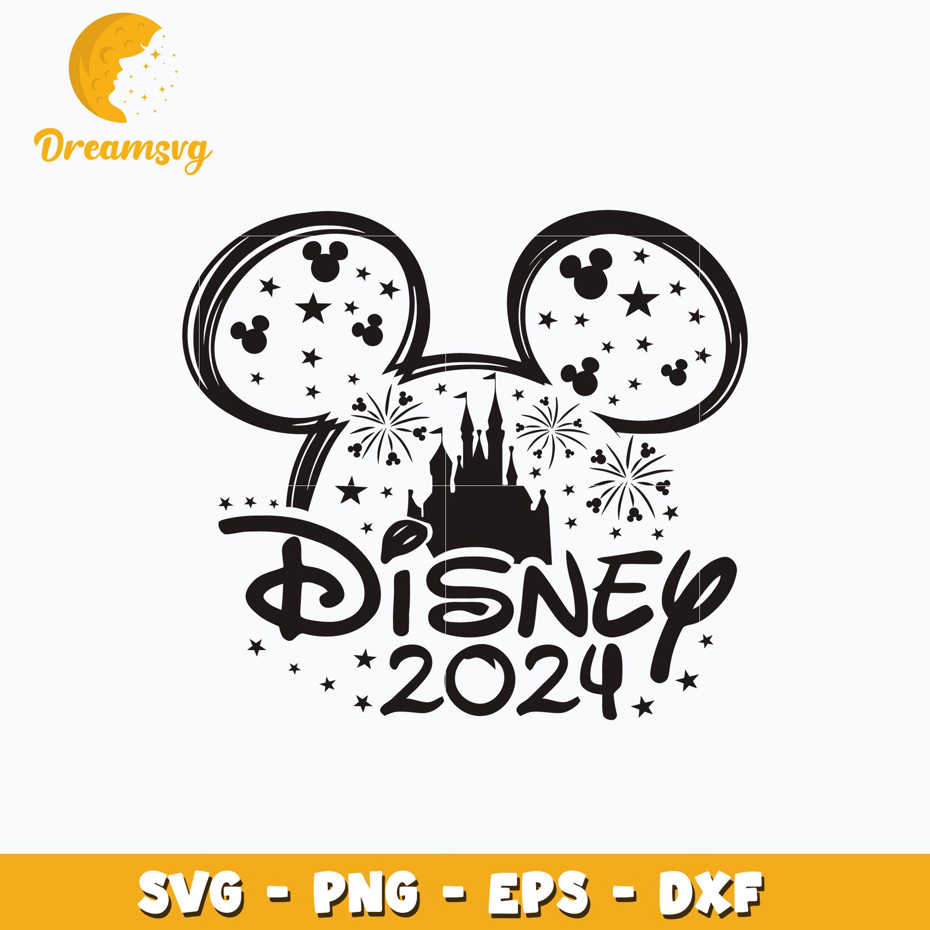 Mickey head disney 2024 svg