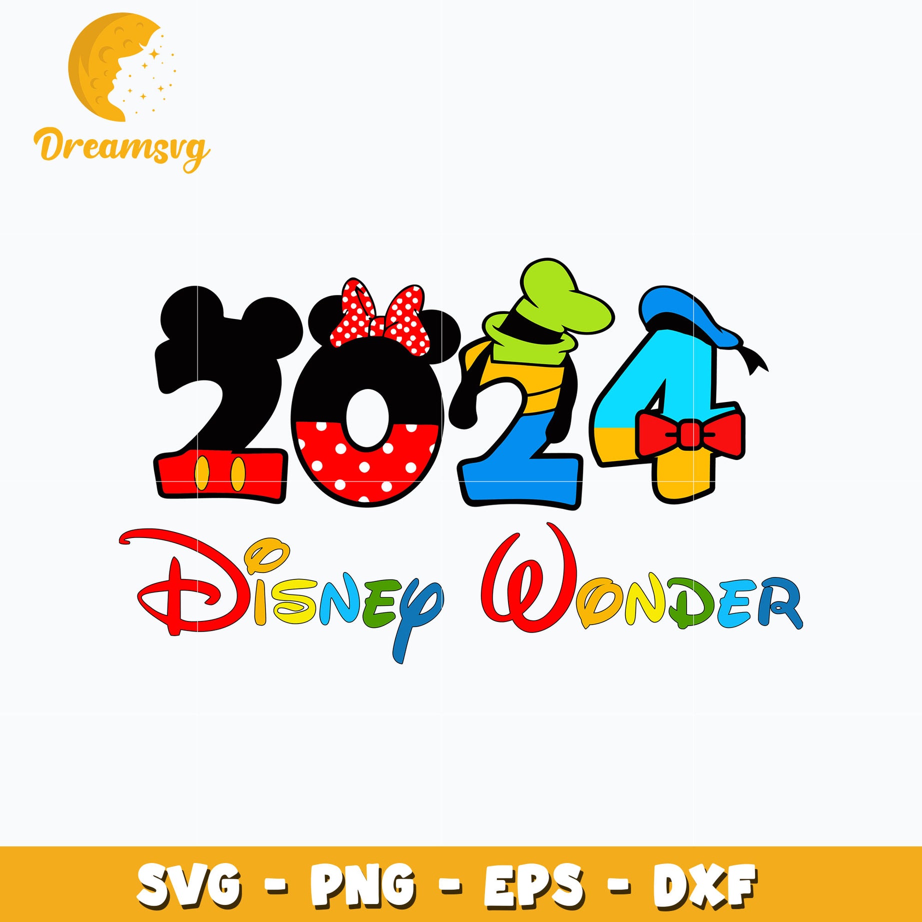 Minnie disney wonder 2024 svg