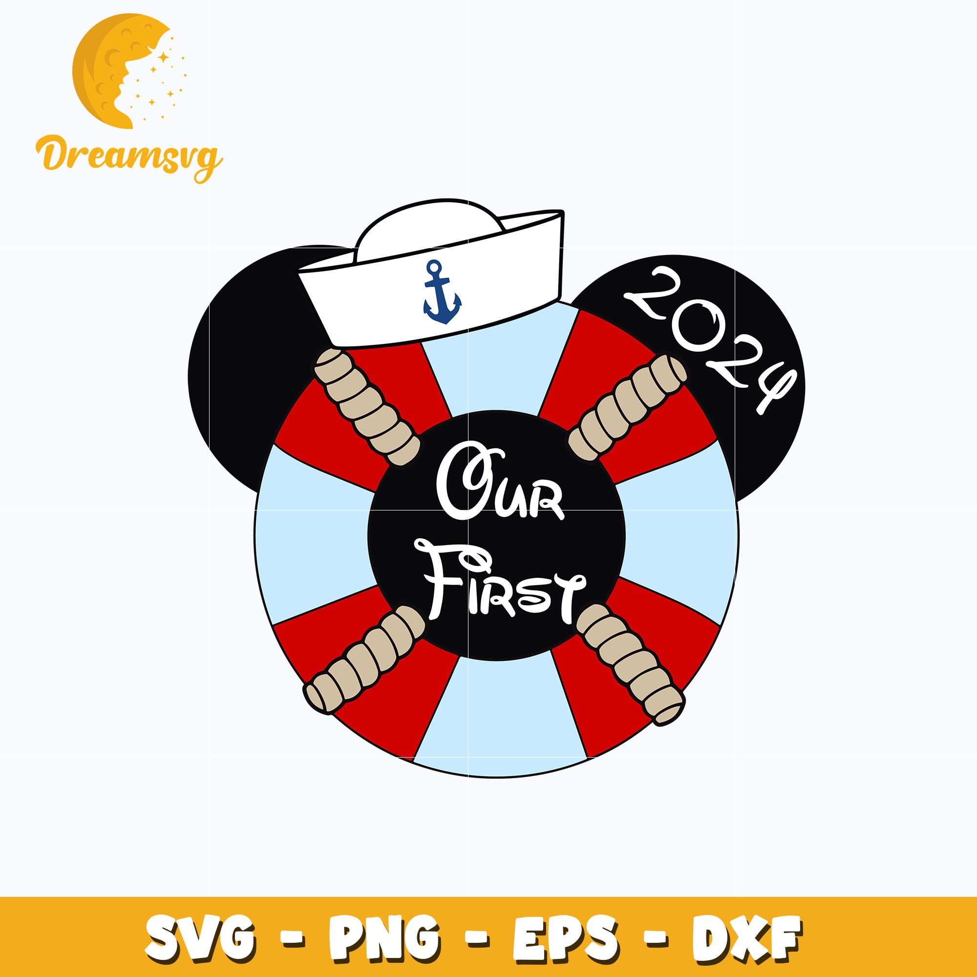 Mickey Head Our Frist 2024 Svg DreamSVG Store   BLUE04012460 Da 