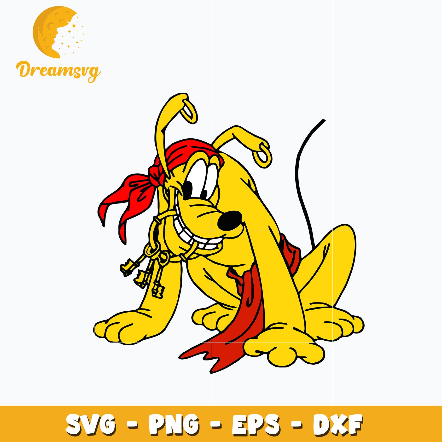 Pluto priate mickey svg