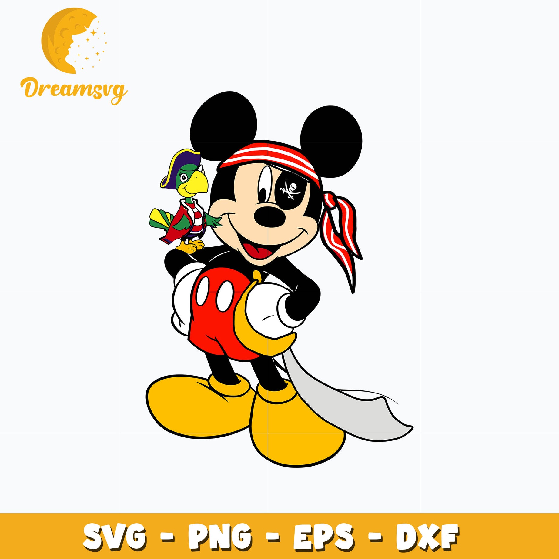 Mickey mouse priate mickey svg