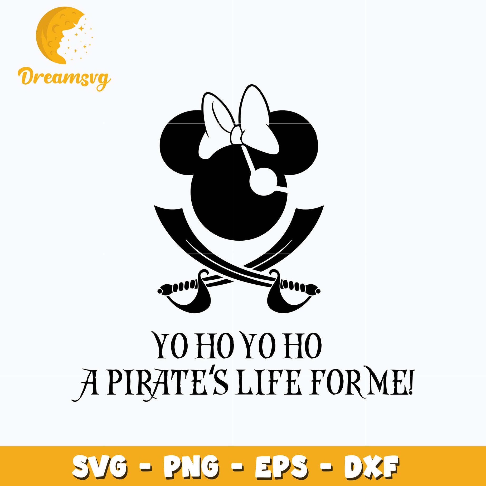 Minnie a priate's life for me svg