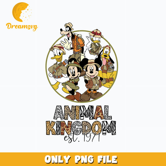 Mickey animal kingdom est 1971 png