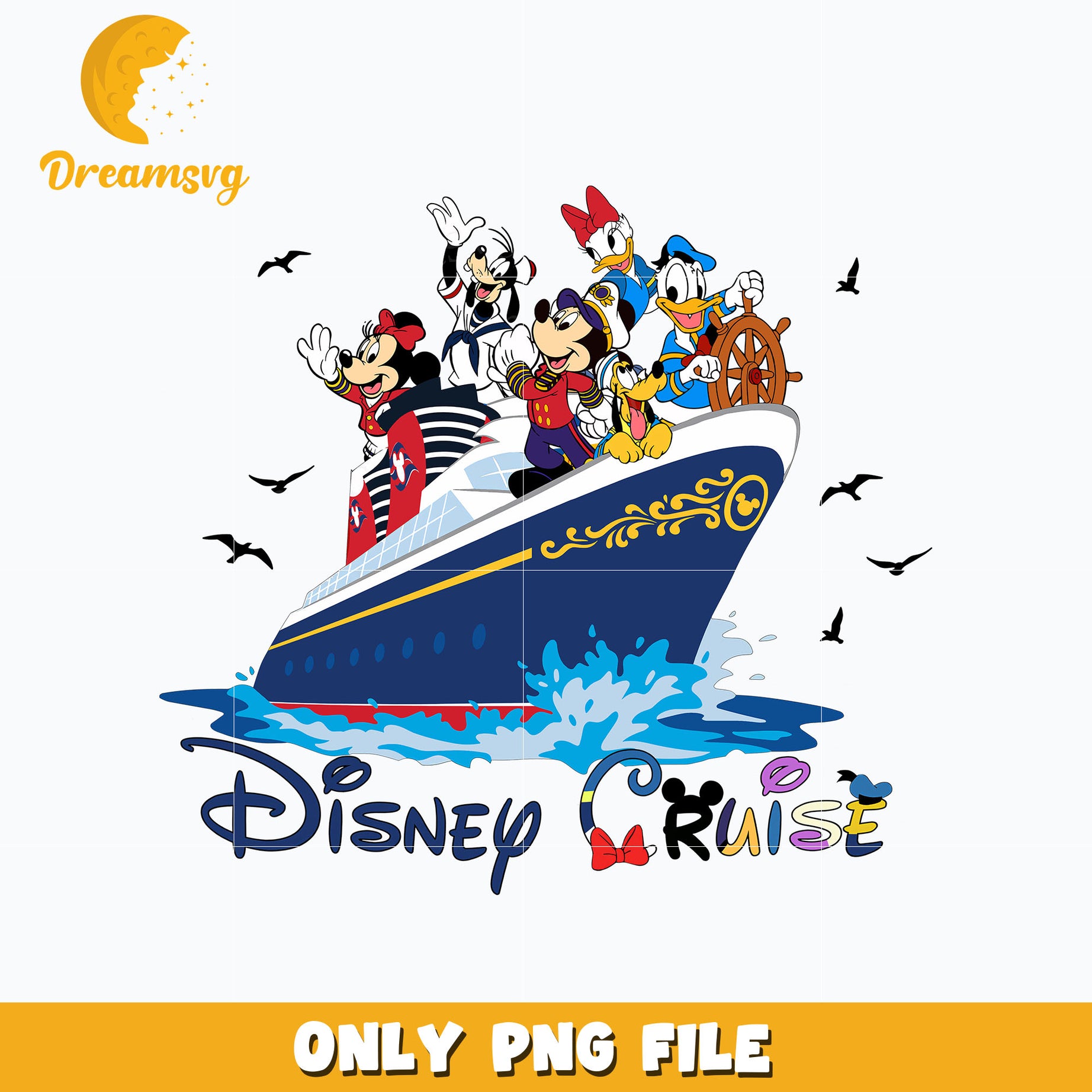 Mickey disney friends cruise png
