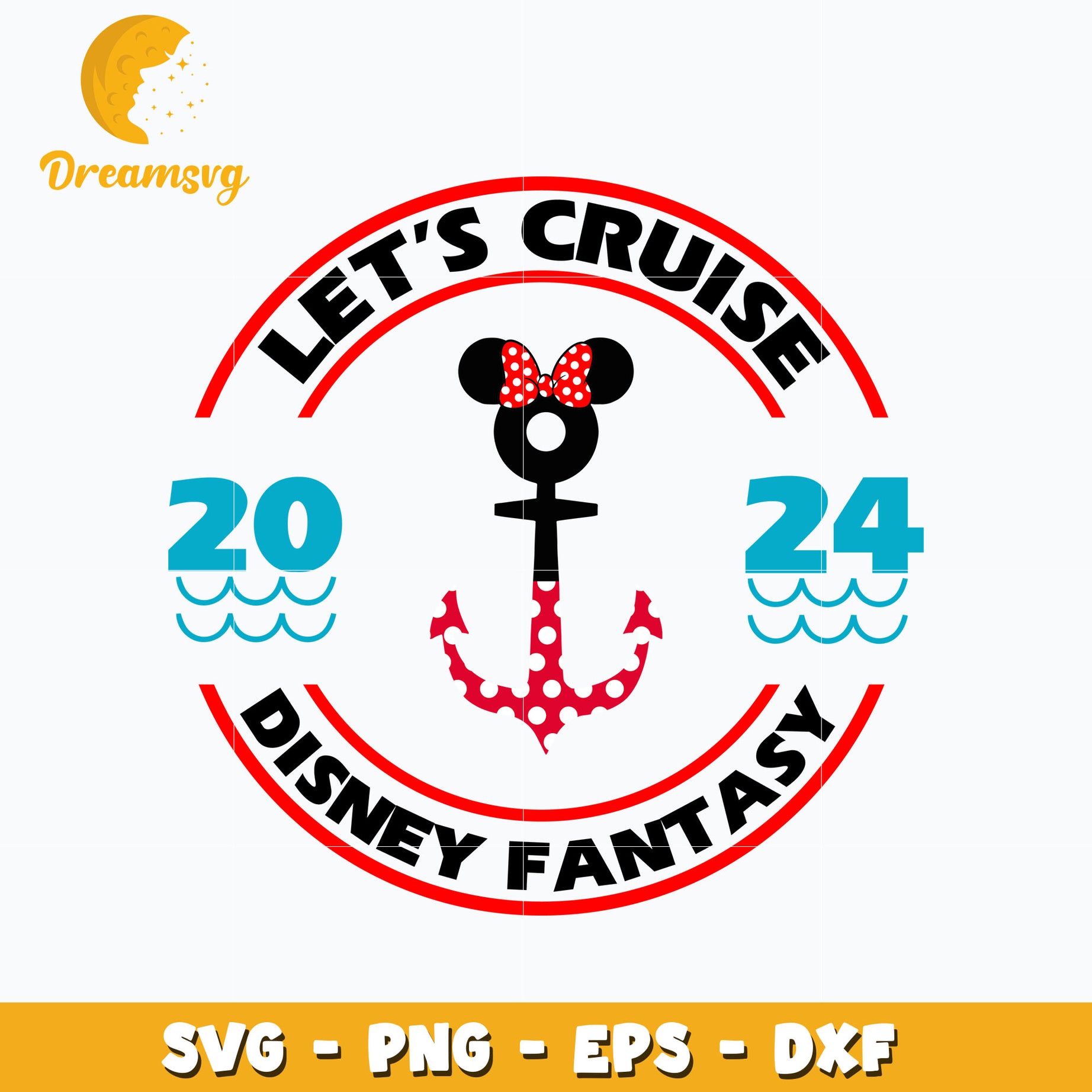 Minnie disney fantasy 2024 svg