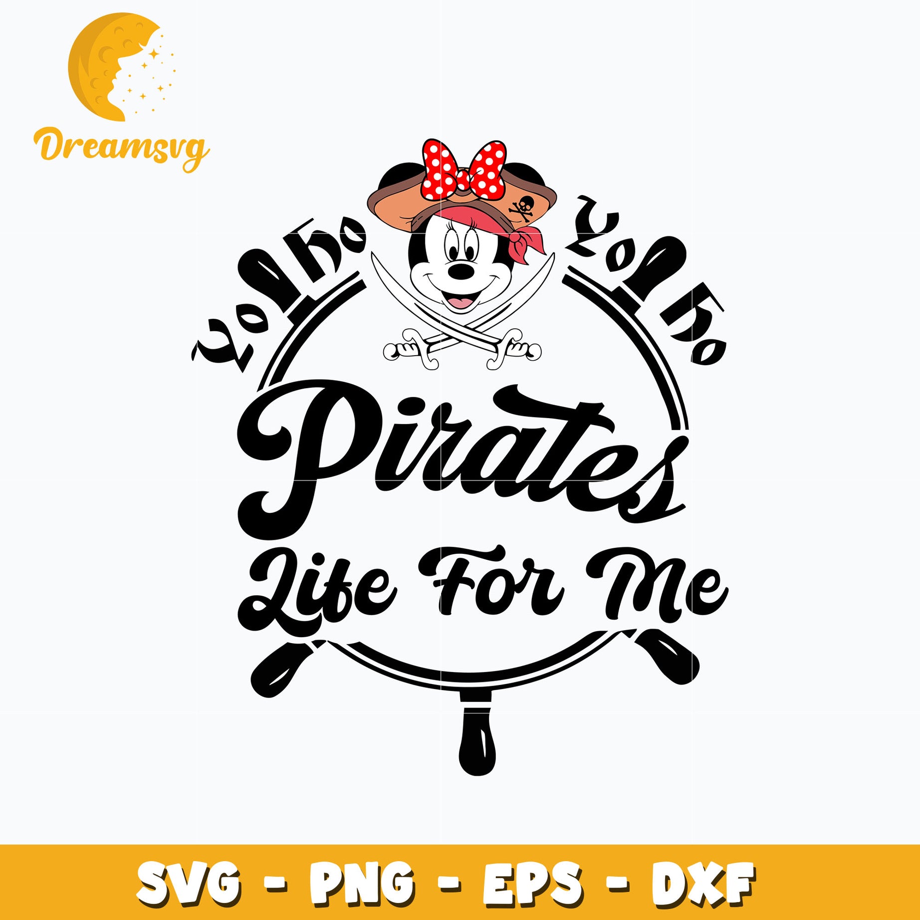 Minnie pirates life for me svg