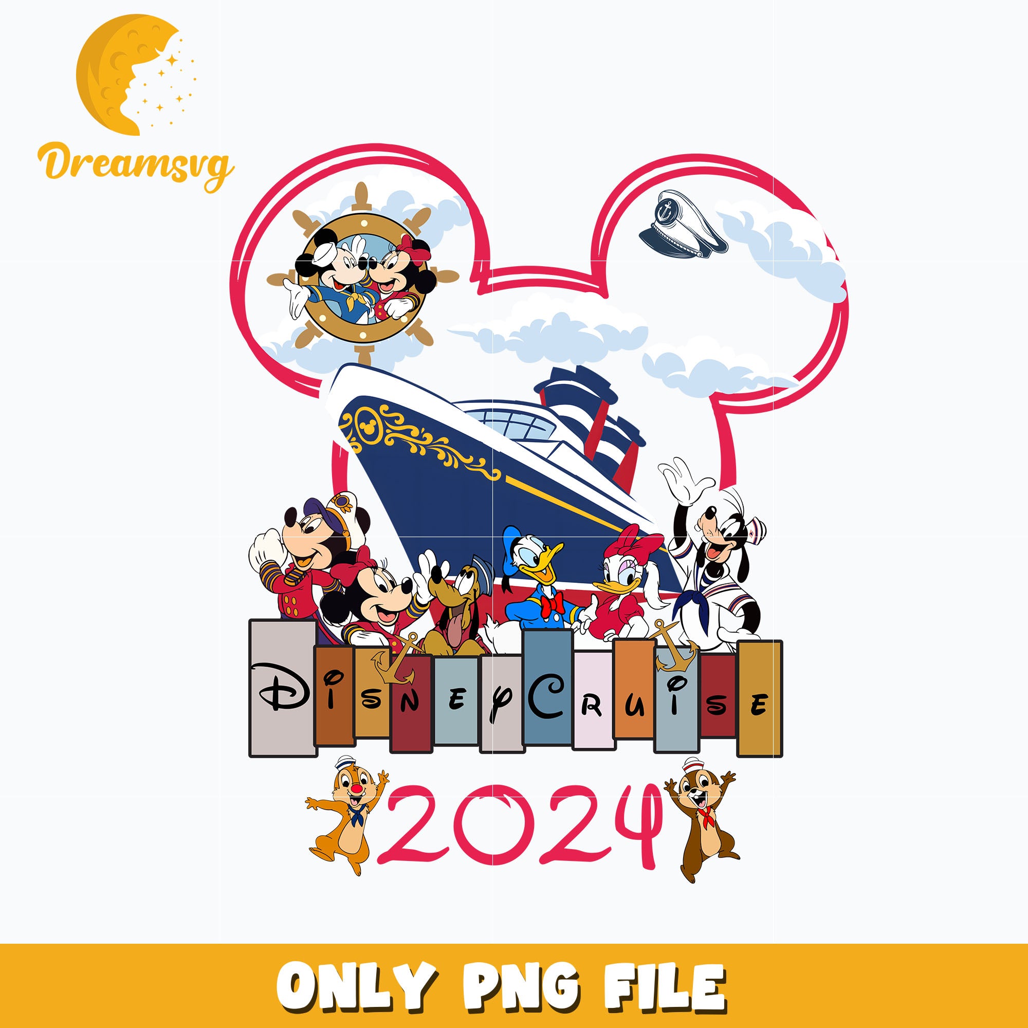 Disney mickey cruise 2024 png