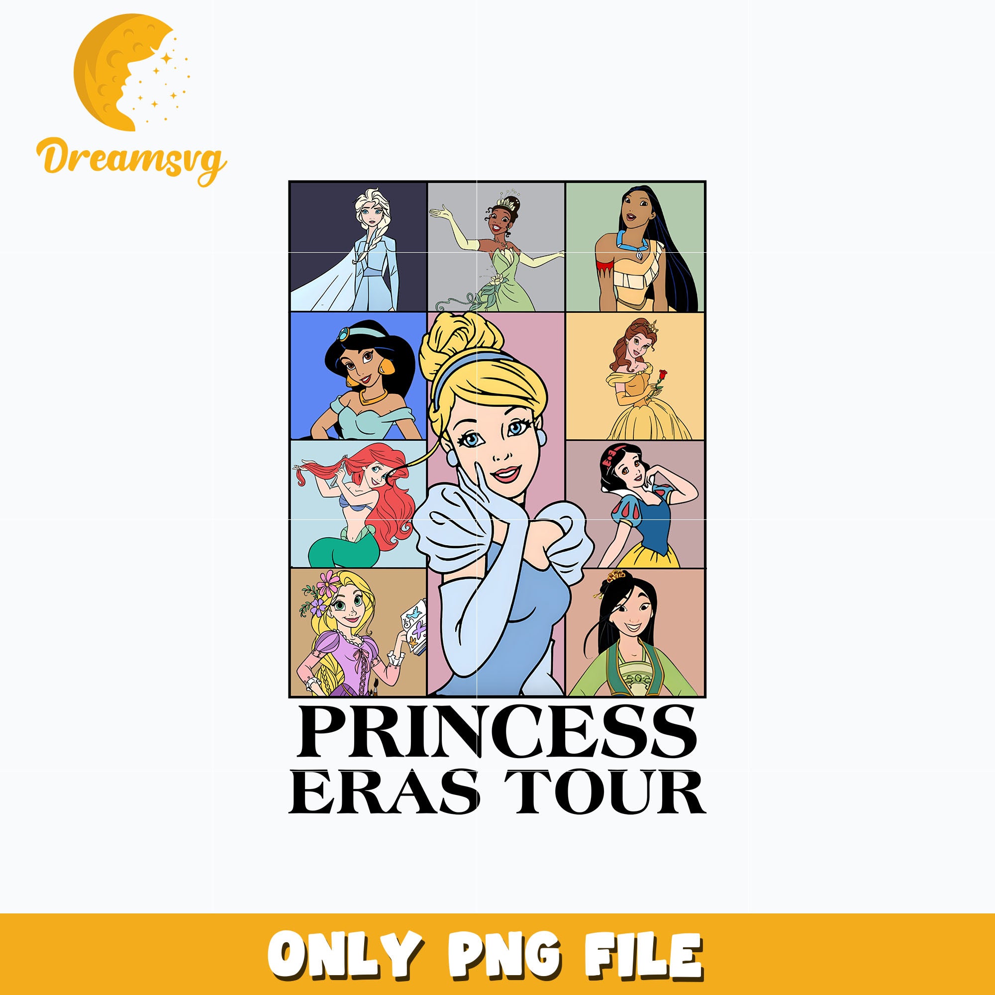 Princess Cinderella ears tour png – DreamSVG Store