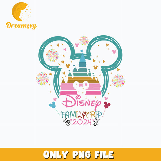 Mickey disney familytrip 2024 png