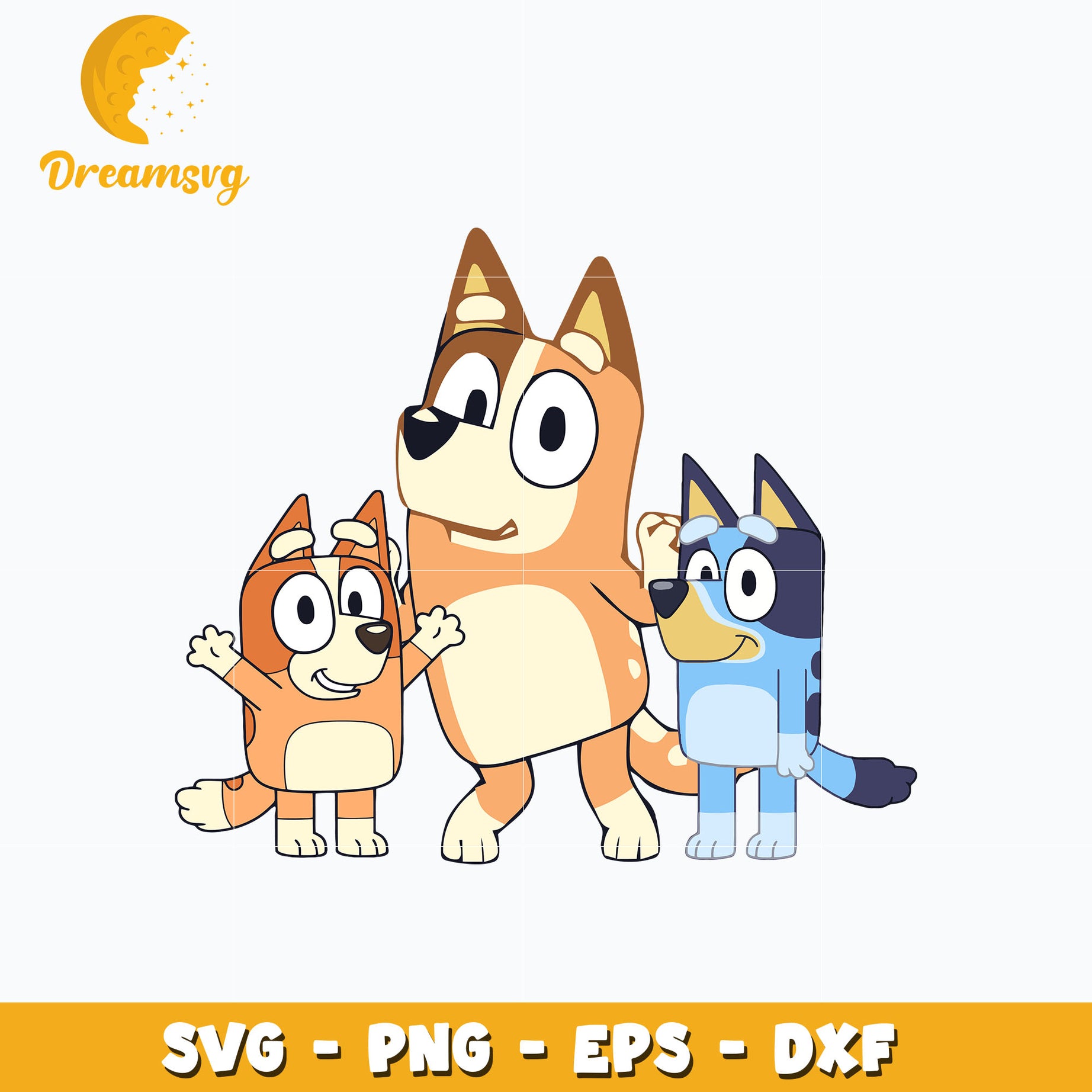 Bluey bingo and mum svg