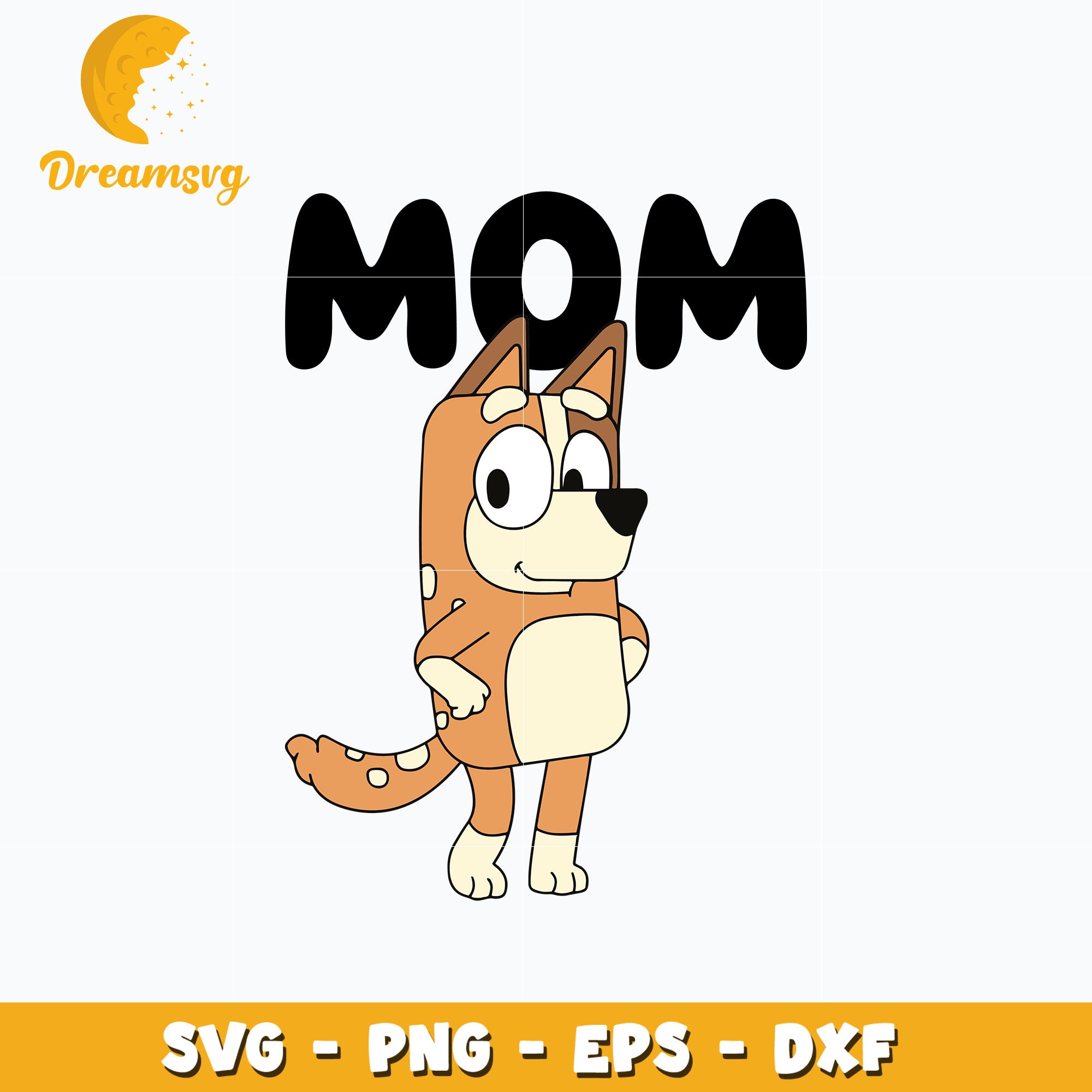 Bluey mom cartoon svg – DreamSVG Store