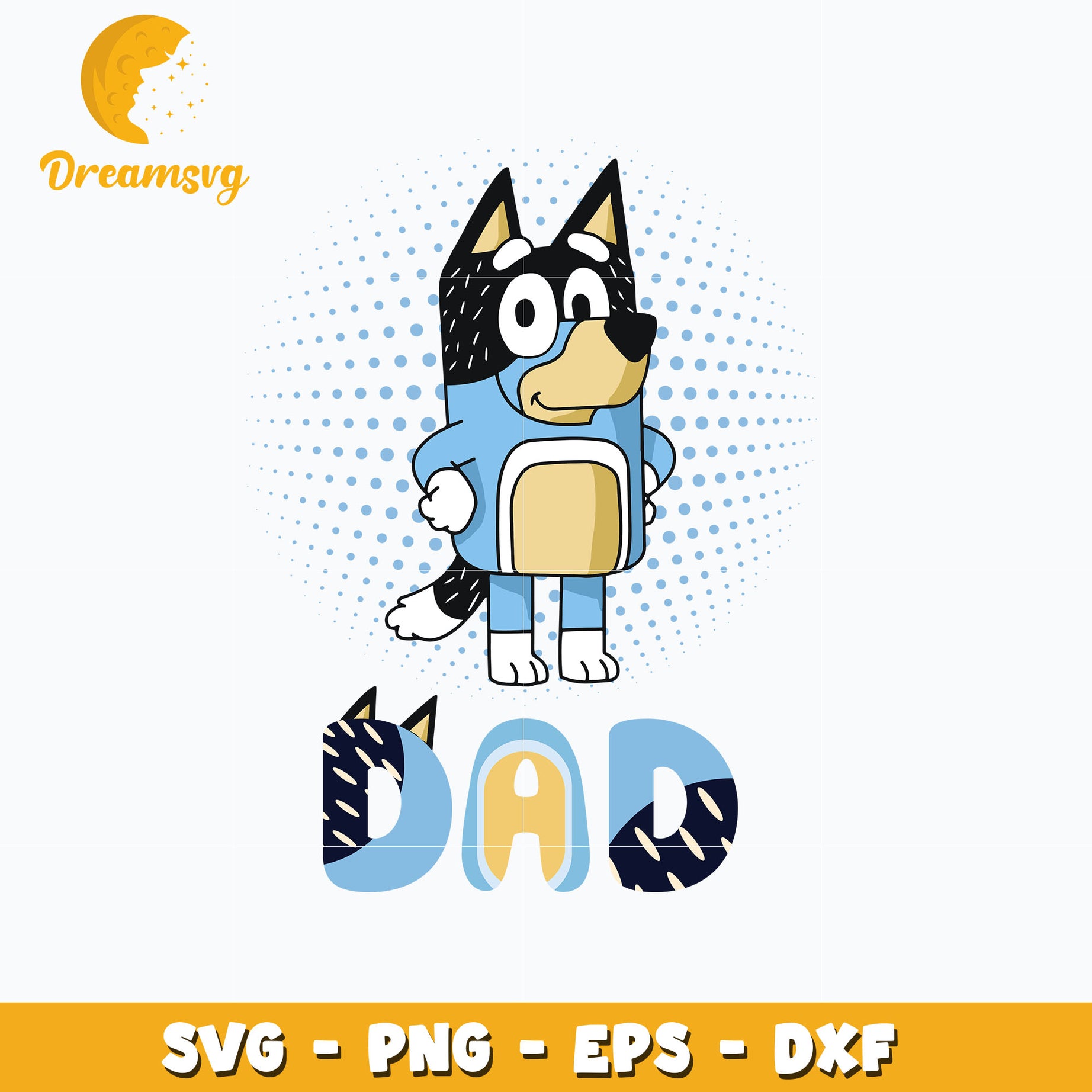 Bandit dad cartoon svg