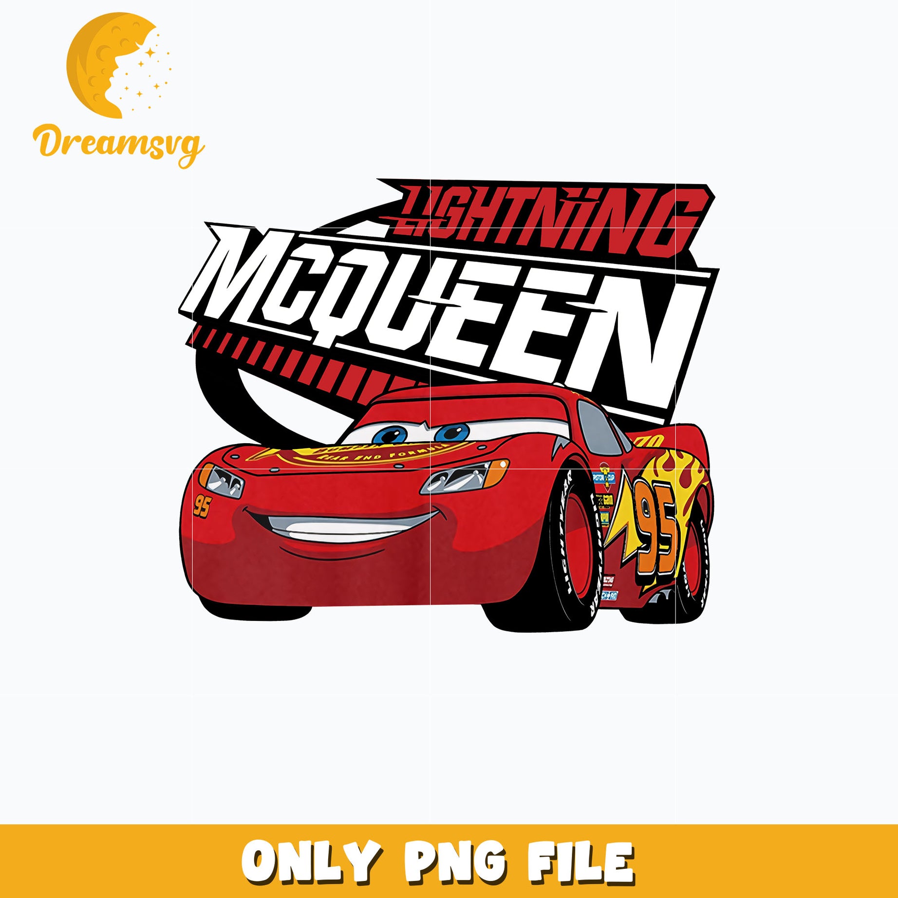 Lightning mcqueen cartoon car png