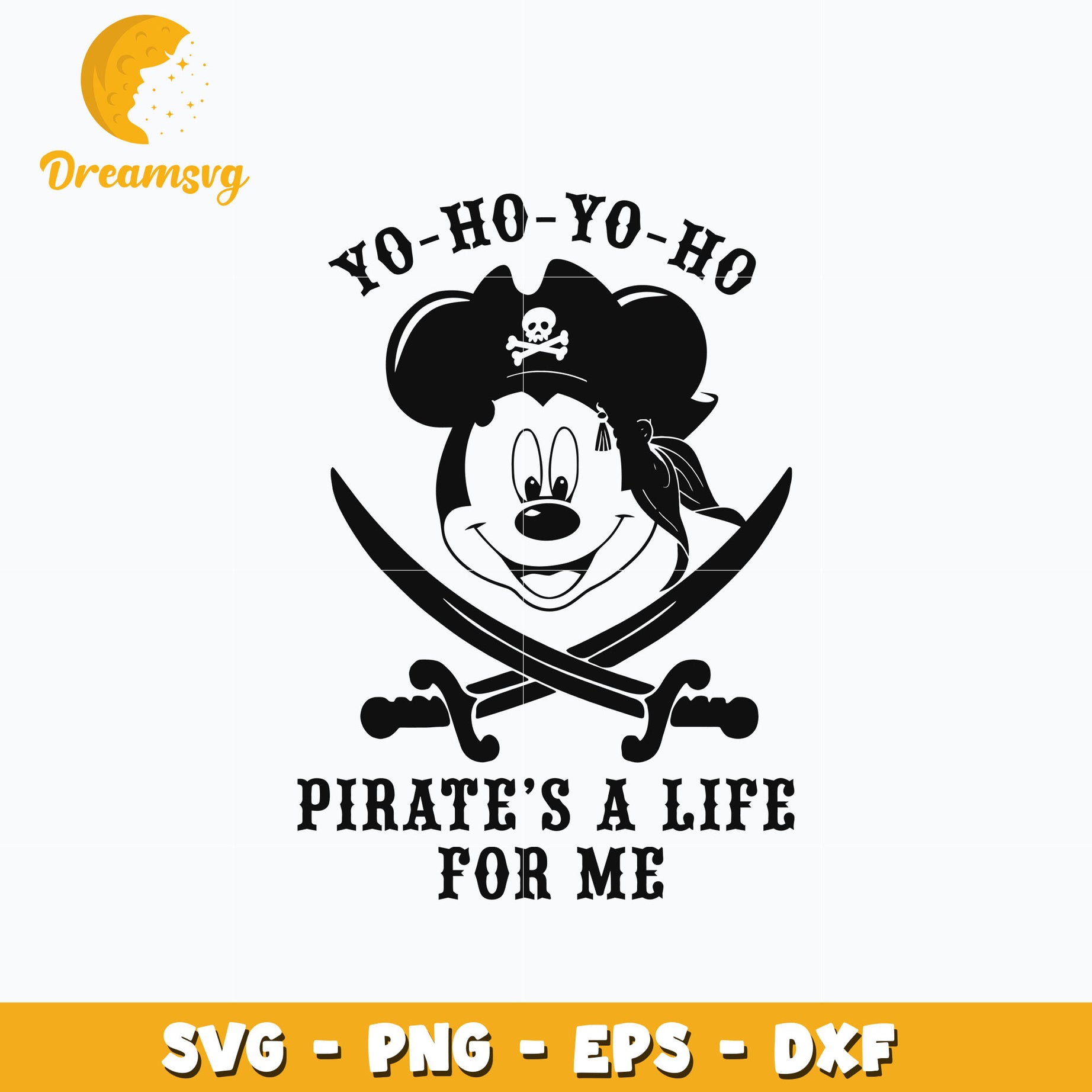 Mickey pirates a life for me svg