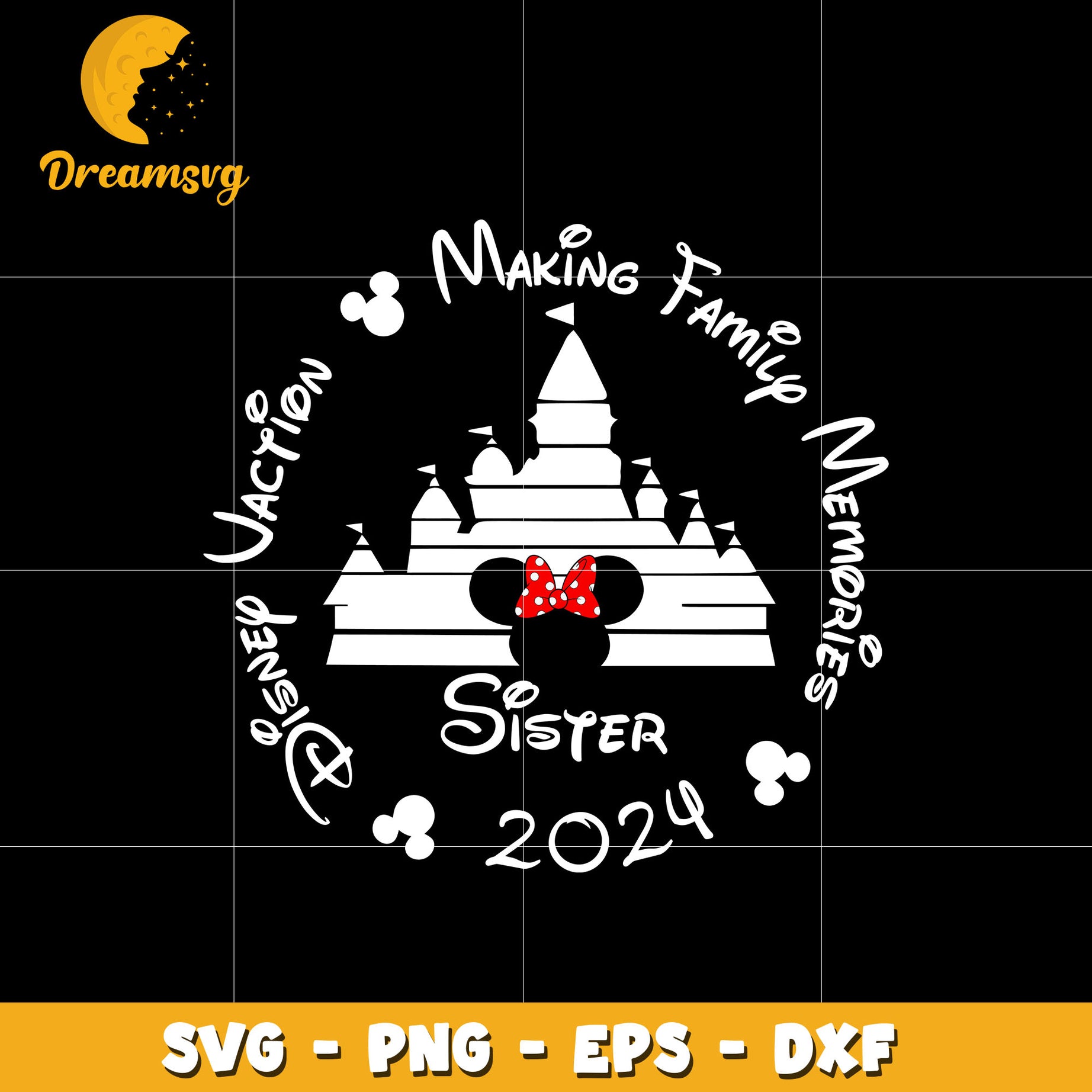 Minnie sister disney vacation 2024 svg