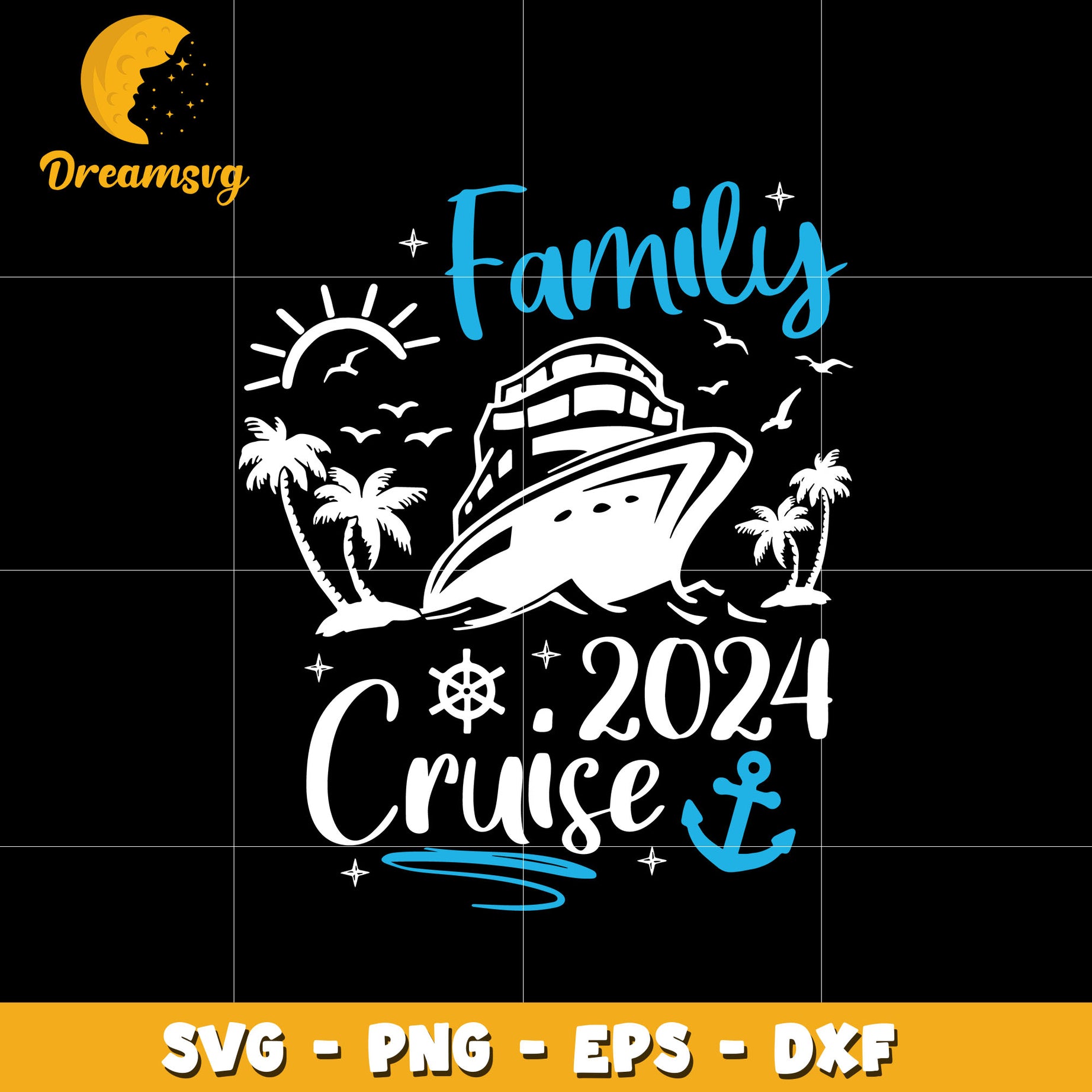Family cruise 2024 svg
