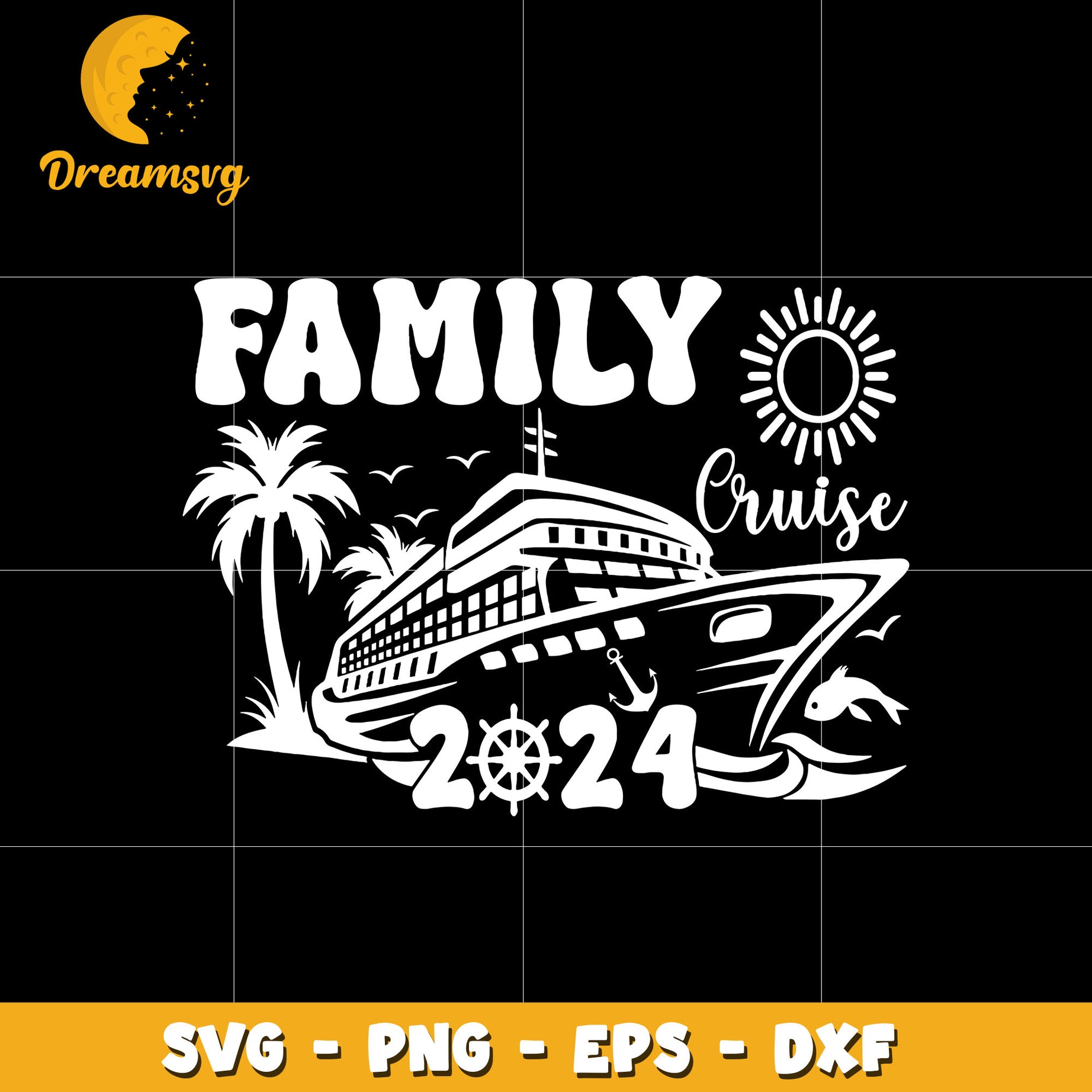 Family cruise vacation 2024 svg