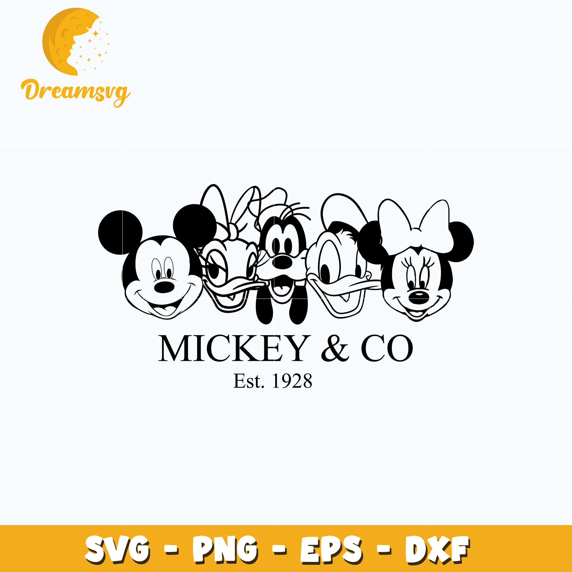 Mickey disney co est 1928 svg