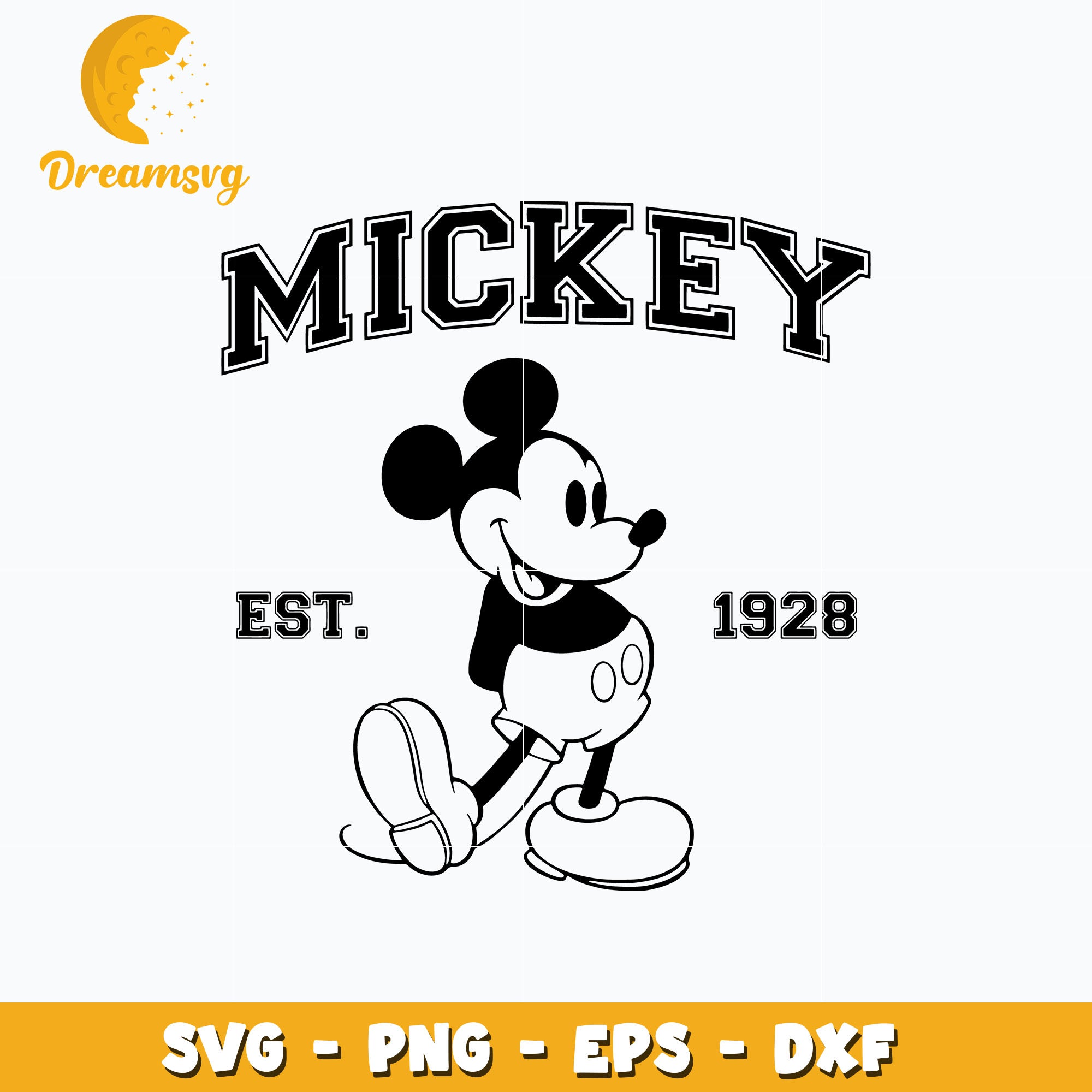 Mickey disney est 1928 svg – DreamSVG Store