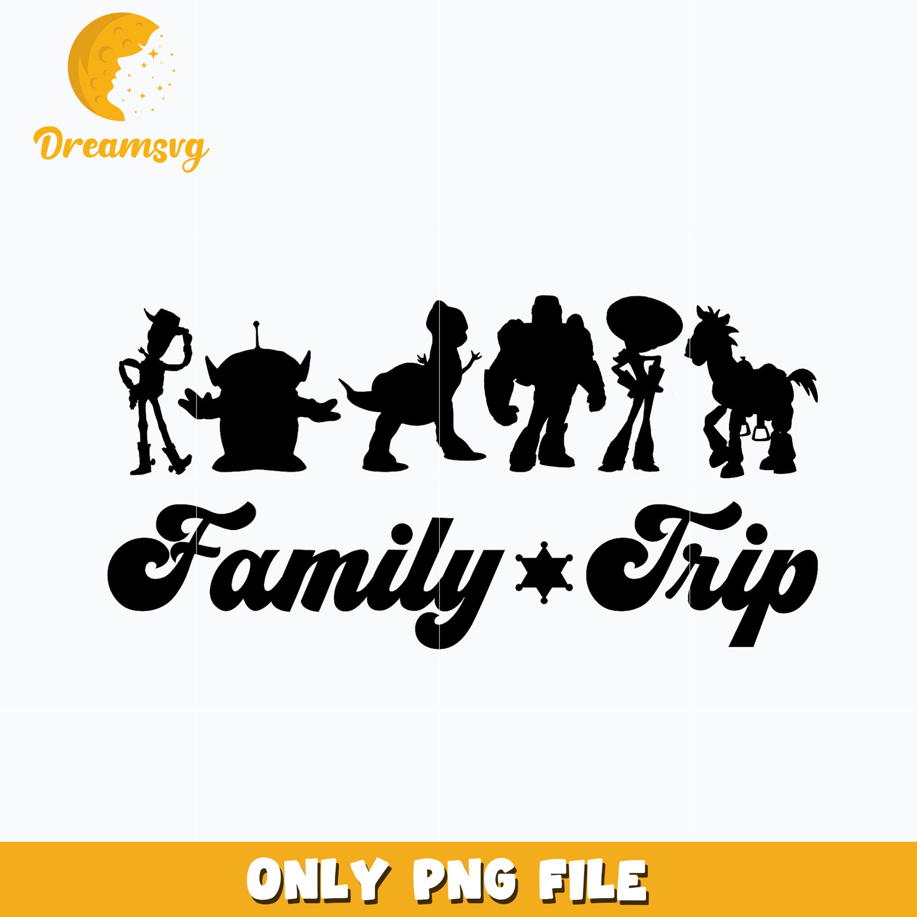 Woody friends family trip png