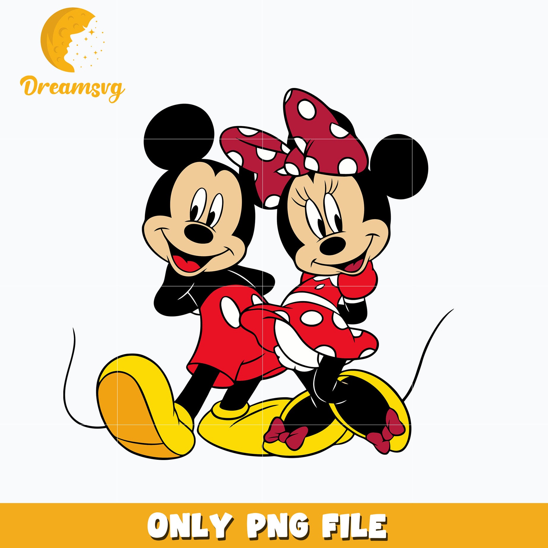 Disney Mickey mouse couple png